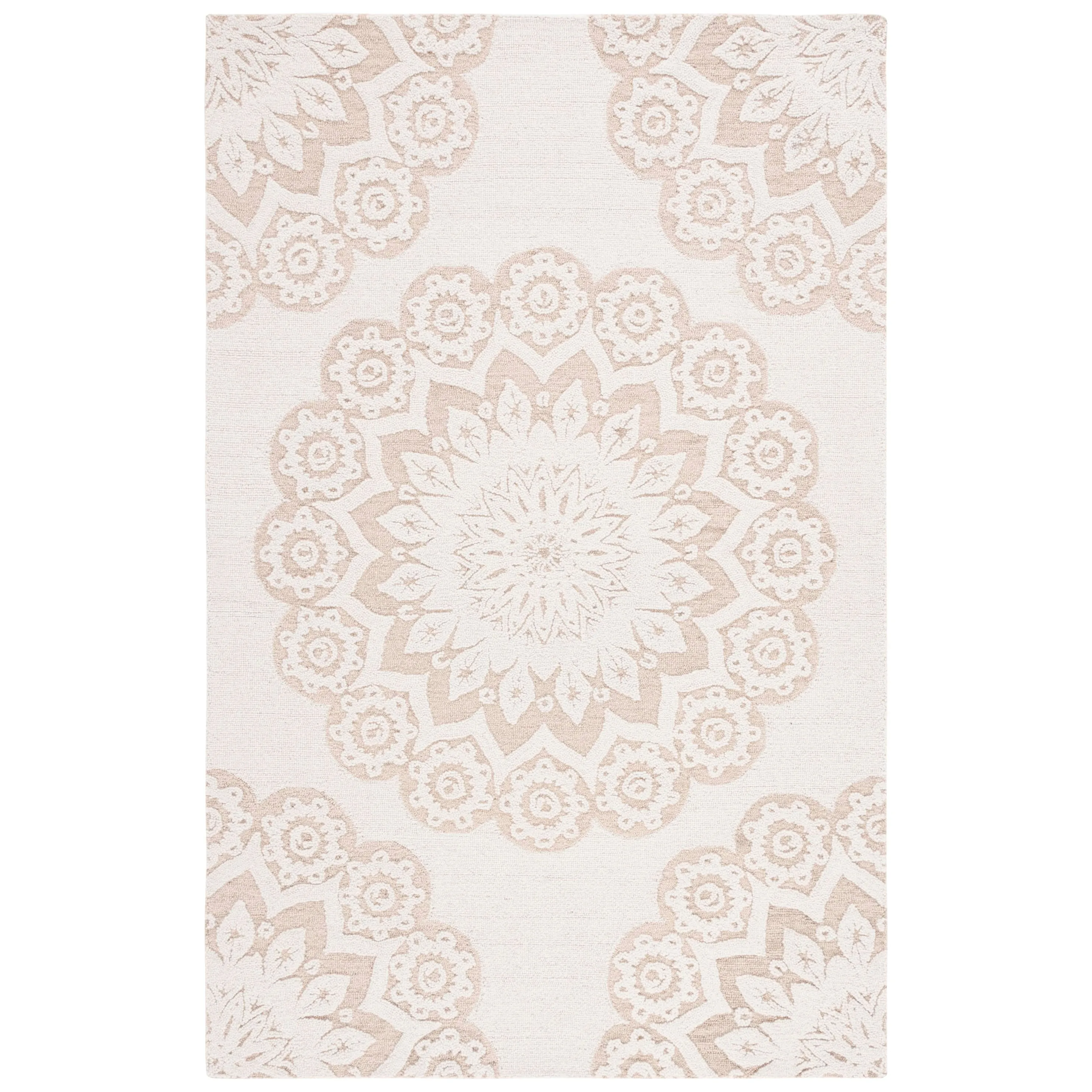 SAFAVIEH Handmade Blossom Oriella Modern Floral Wool Rug