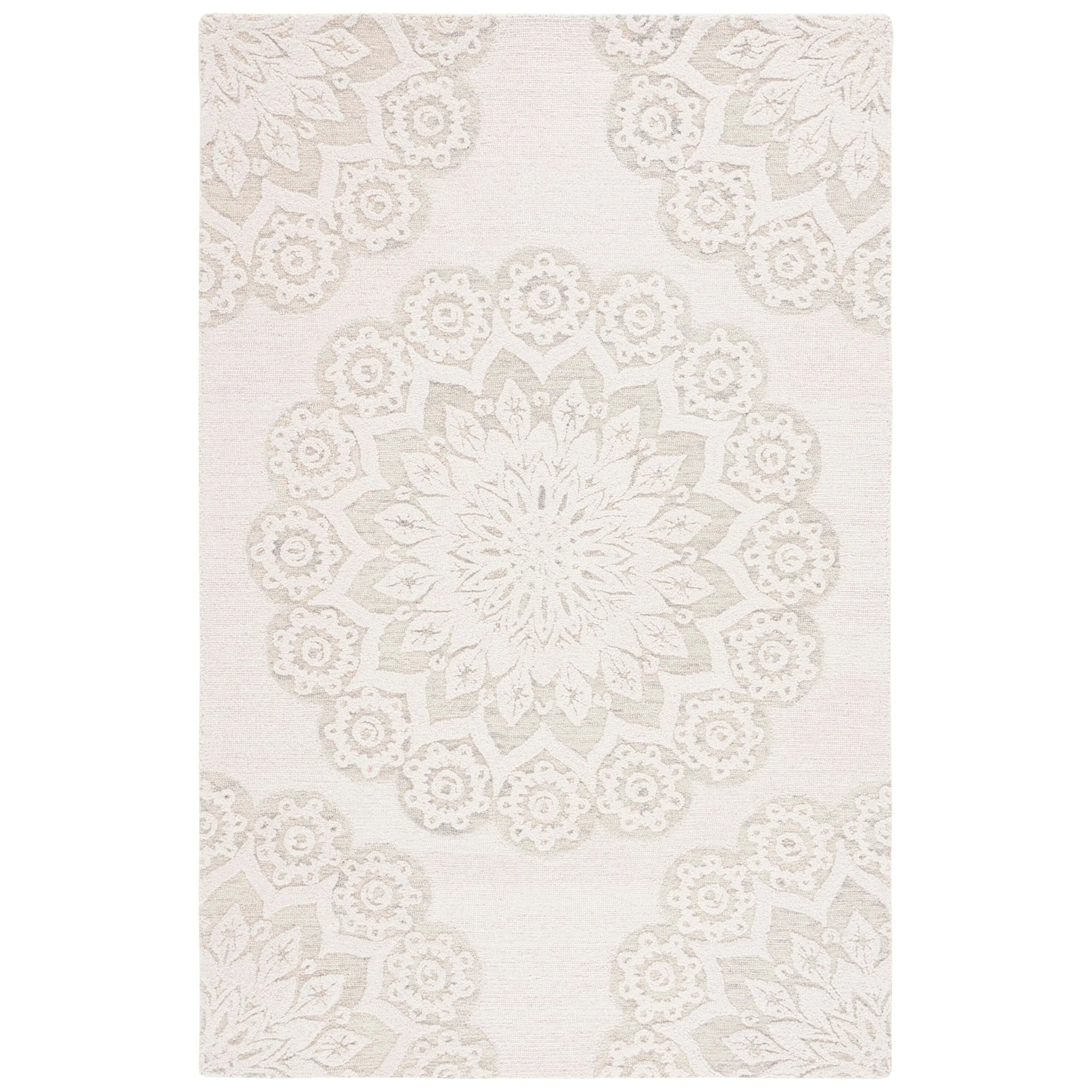 SAFAVIEH Handmade Blossom Oriella Modern Floral Wool Rug