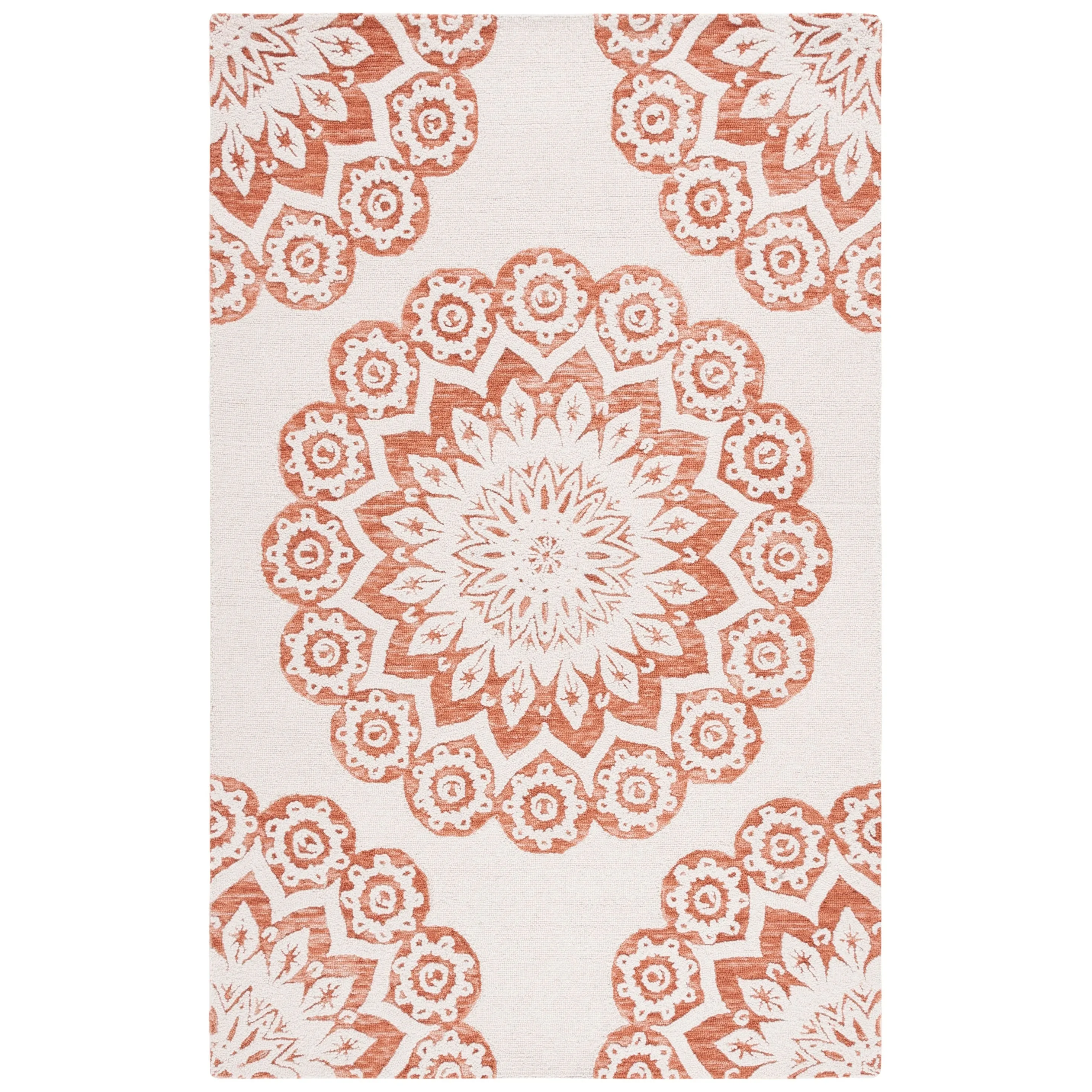 SAFAVIEH Handmade Blossom Oriella Modern Floral Wool Rug