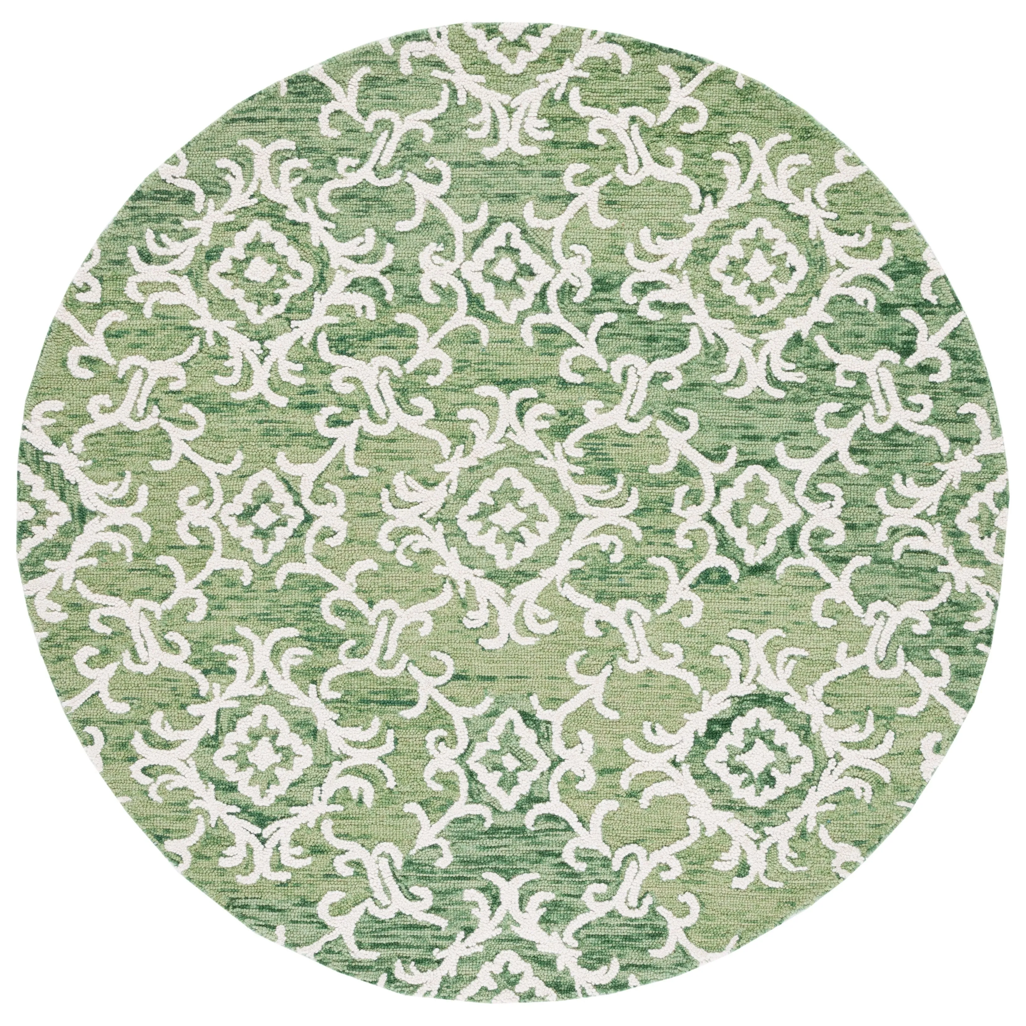 SAFAVIEH. Handmade Blossom Vesela Modern Floral Wool Rug