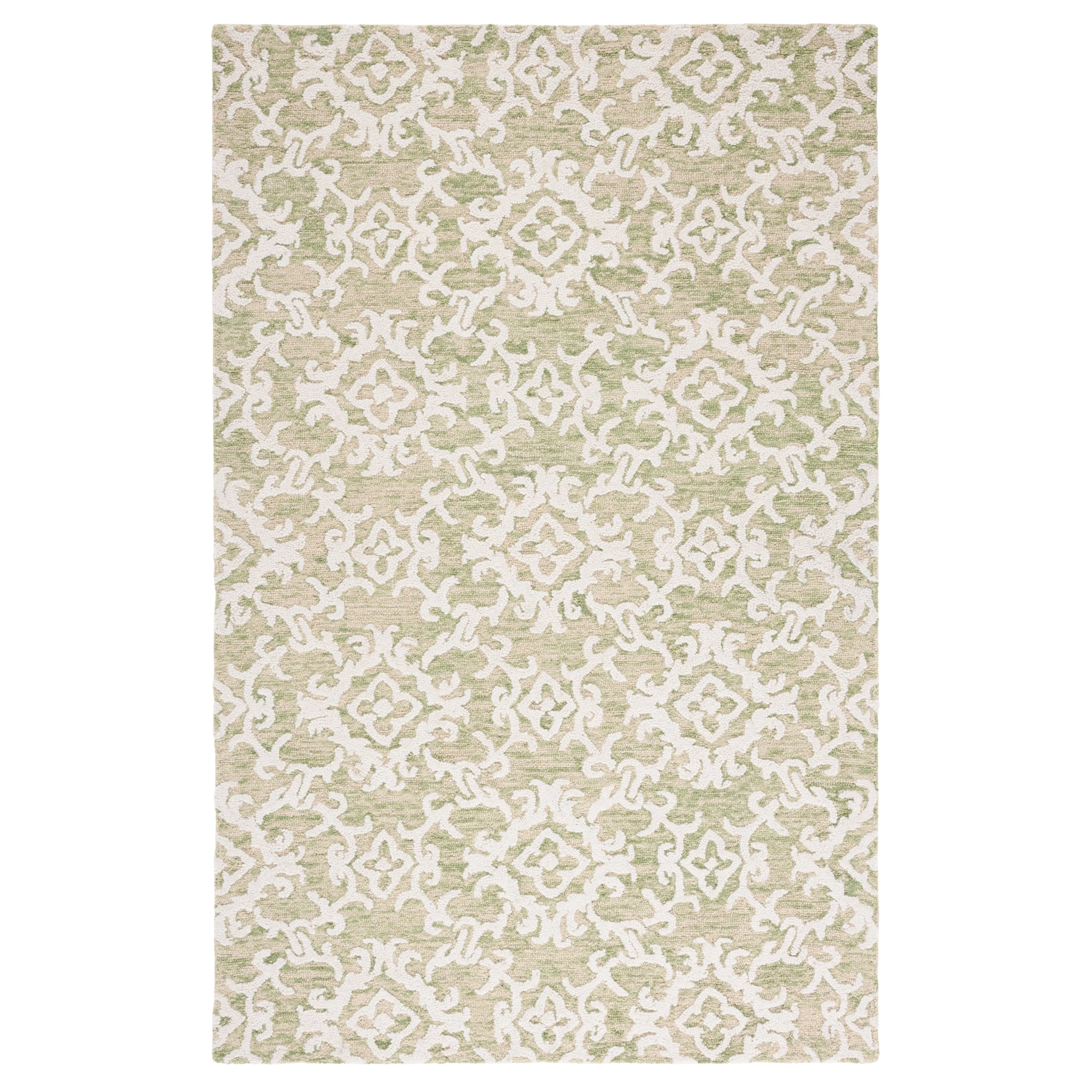 SAFAVIEH. Handmade Blossom Vesela Modern Floral Wool Rug