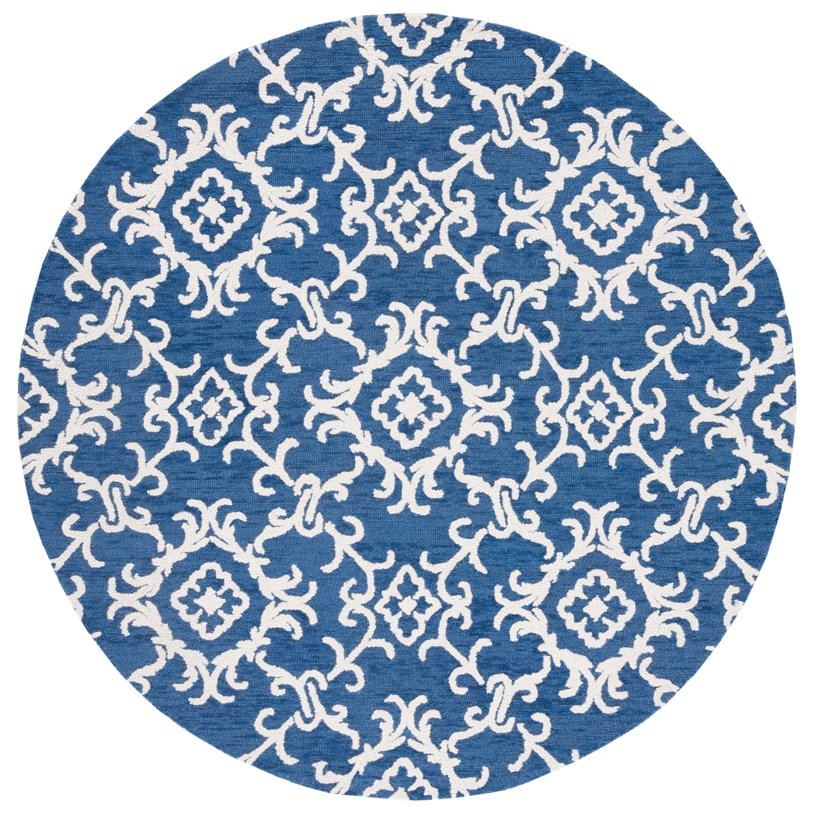 SAFAVIEH. Handmade Blossom Vesela Modern Floral Wool Rug