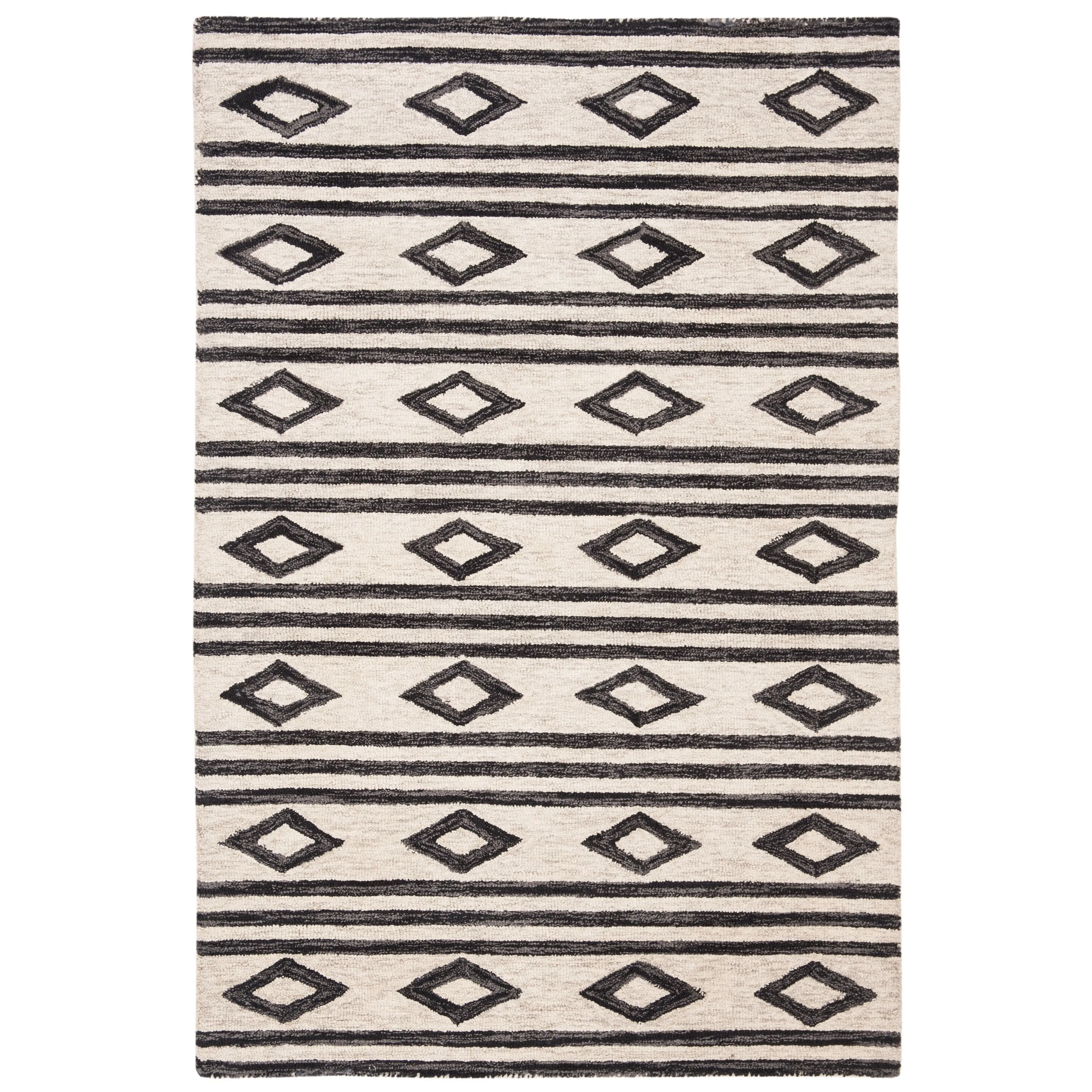 SAFAVIEH. Handmade Blossom Vesela Modern Floral Wool Rug