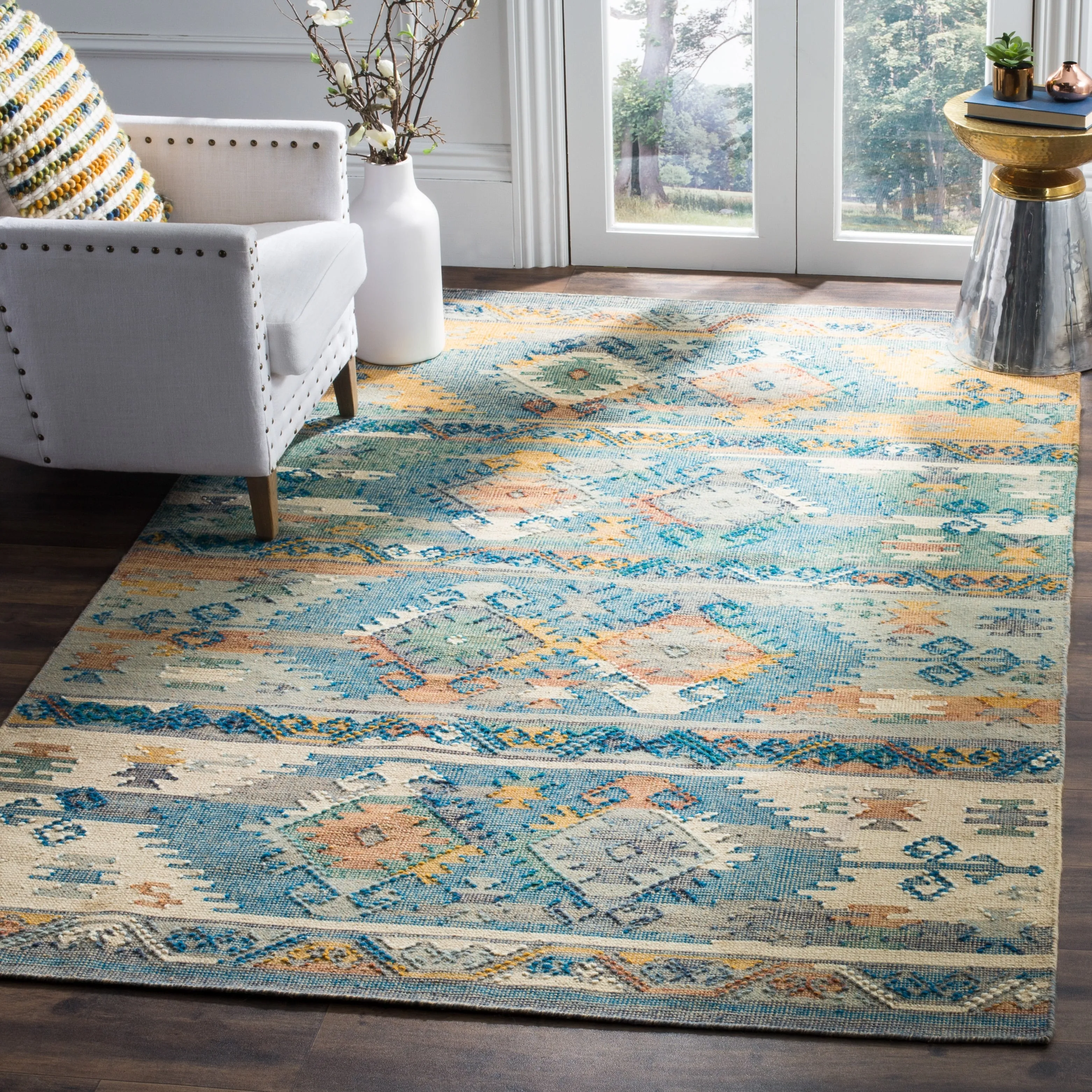 SAFAVIEH Handmade Canyon Cristieana Boho Tribal Wool Rug