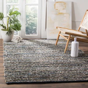 SAFAVIEH Handmade Cape Cod Luberta Bohemian Jute Rug - Blue - 4' x 6'