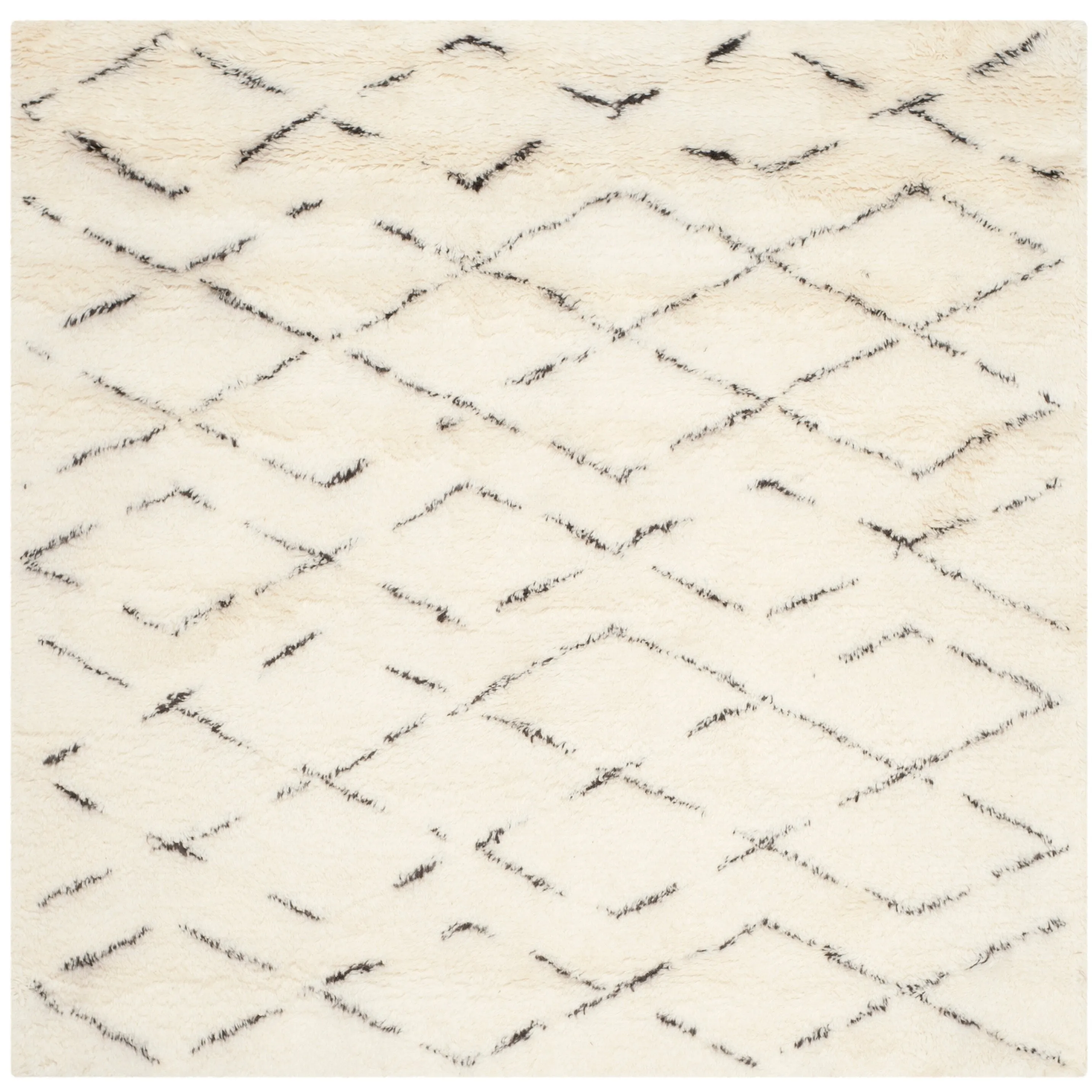 SAFAVIEH Handmade Casablanca Shag Dorette Tribal Wool Rug