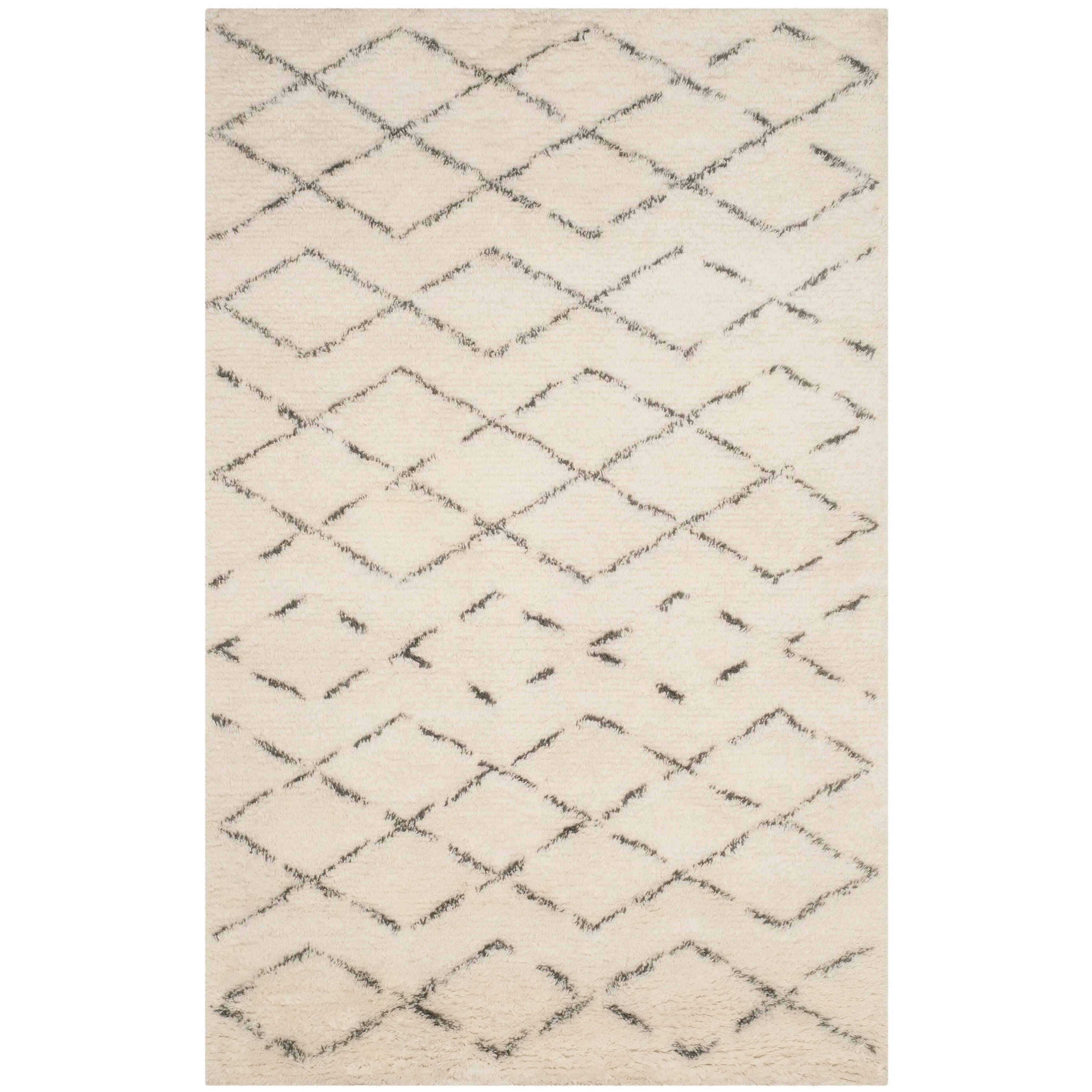 SAFAVIEH Handmade Casablanca Shag Dorette Tribal Wool Rug