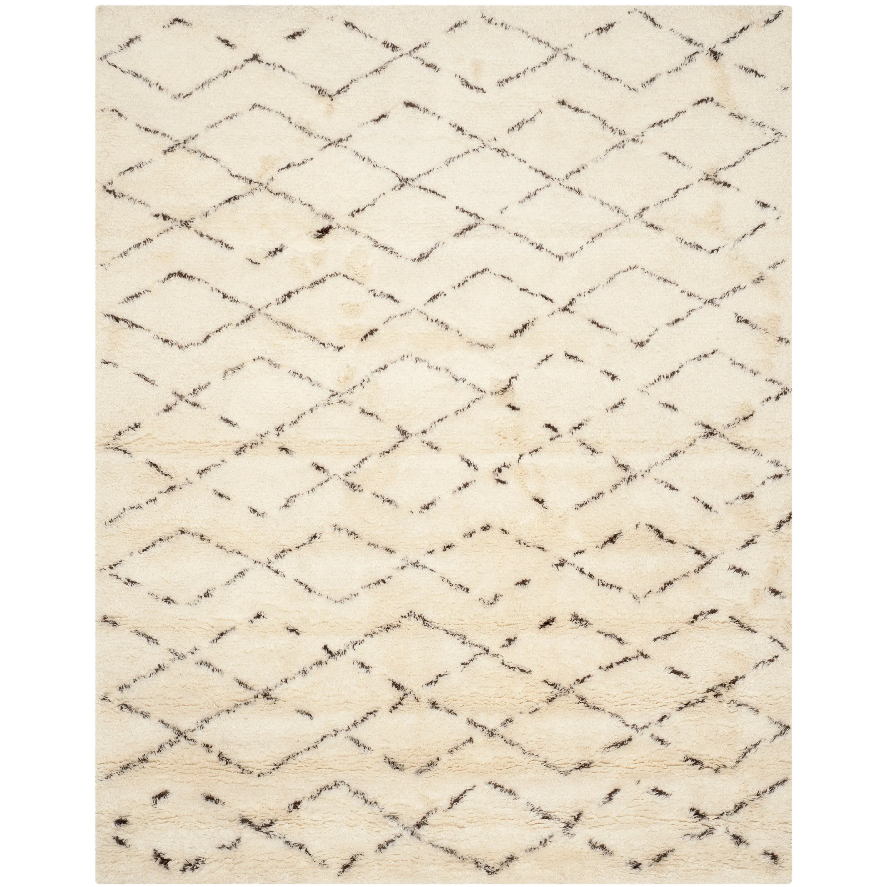 SAFAVIEH Handmade Casablanca Shag Dorette Tribal Wool Rug