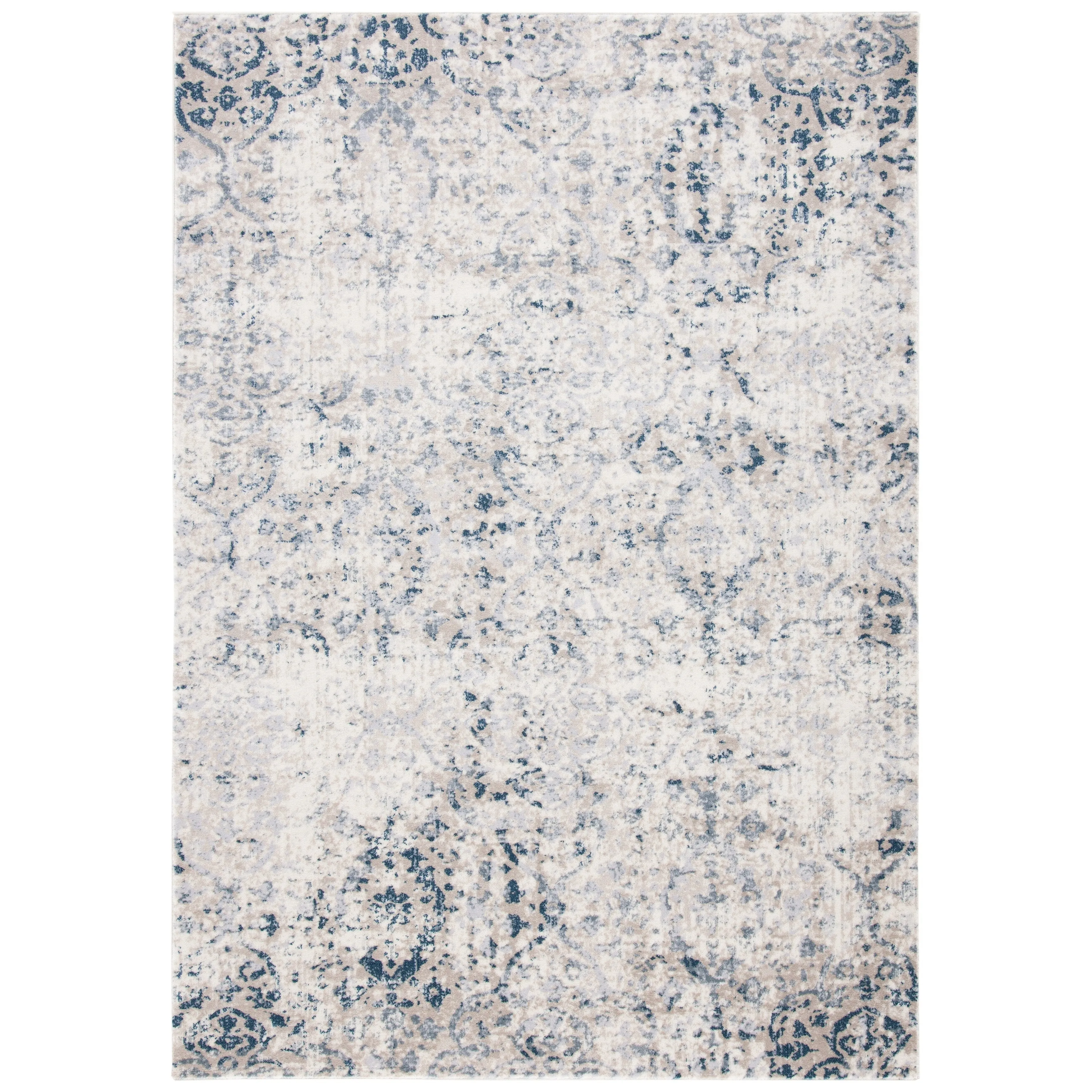 SAFAVIEH Handmade Celedonia Modern Medallion Micro-Loop Wool Area Rug