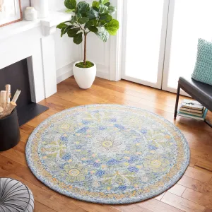 SAFAVIEH Handmade Celedonia Modern Medallion Micro-Loop Wool Area Rug