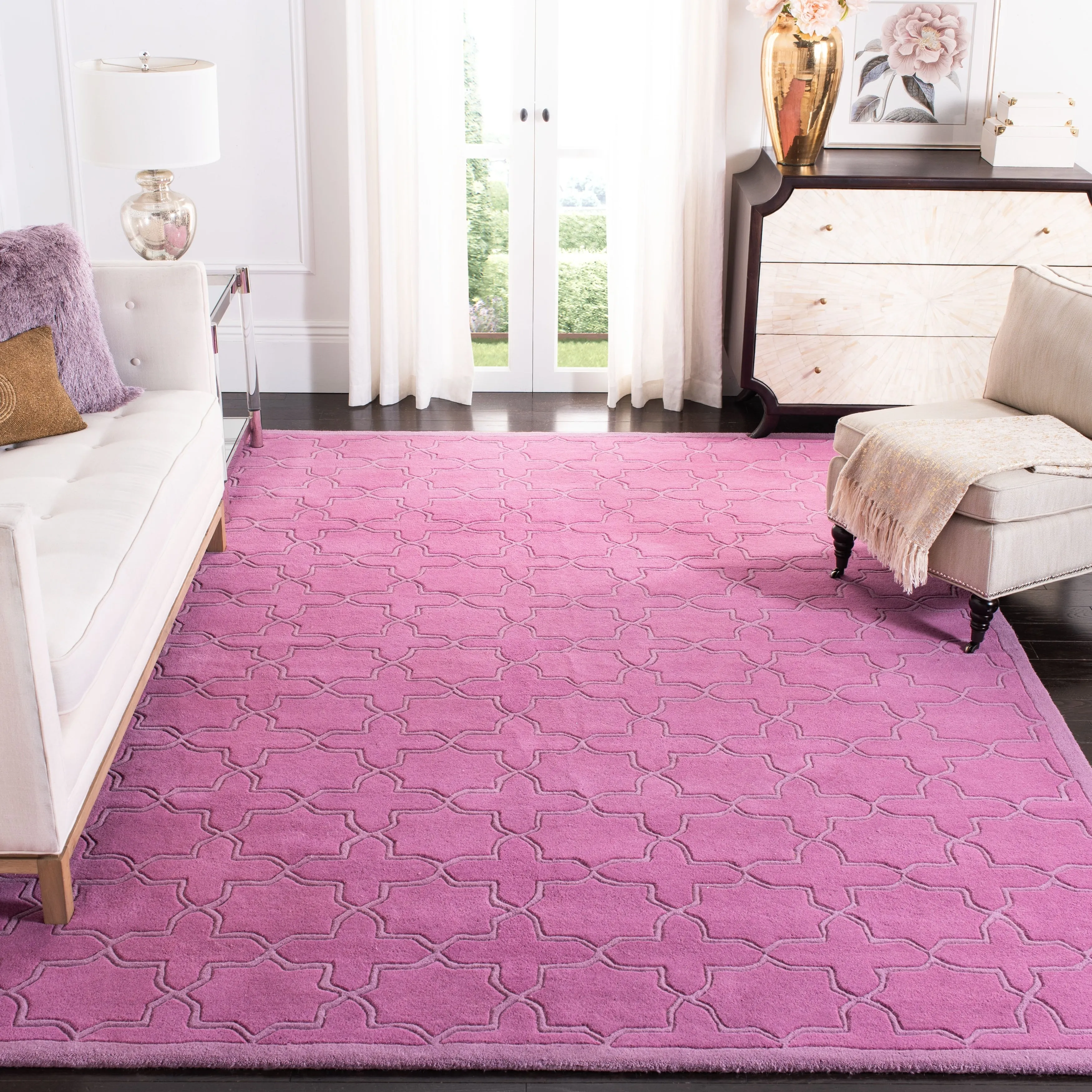 SAFAVIEH Handmade Chatham Nhuong Modern Moroccan Wool Rug