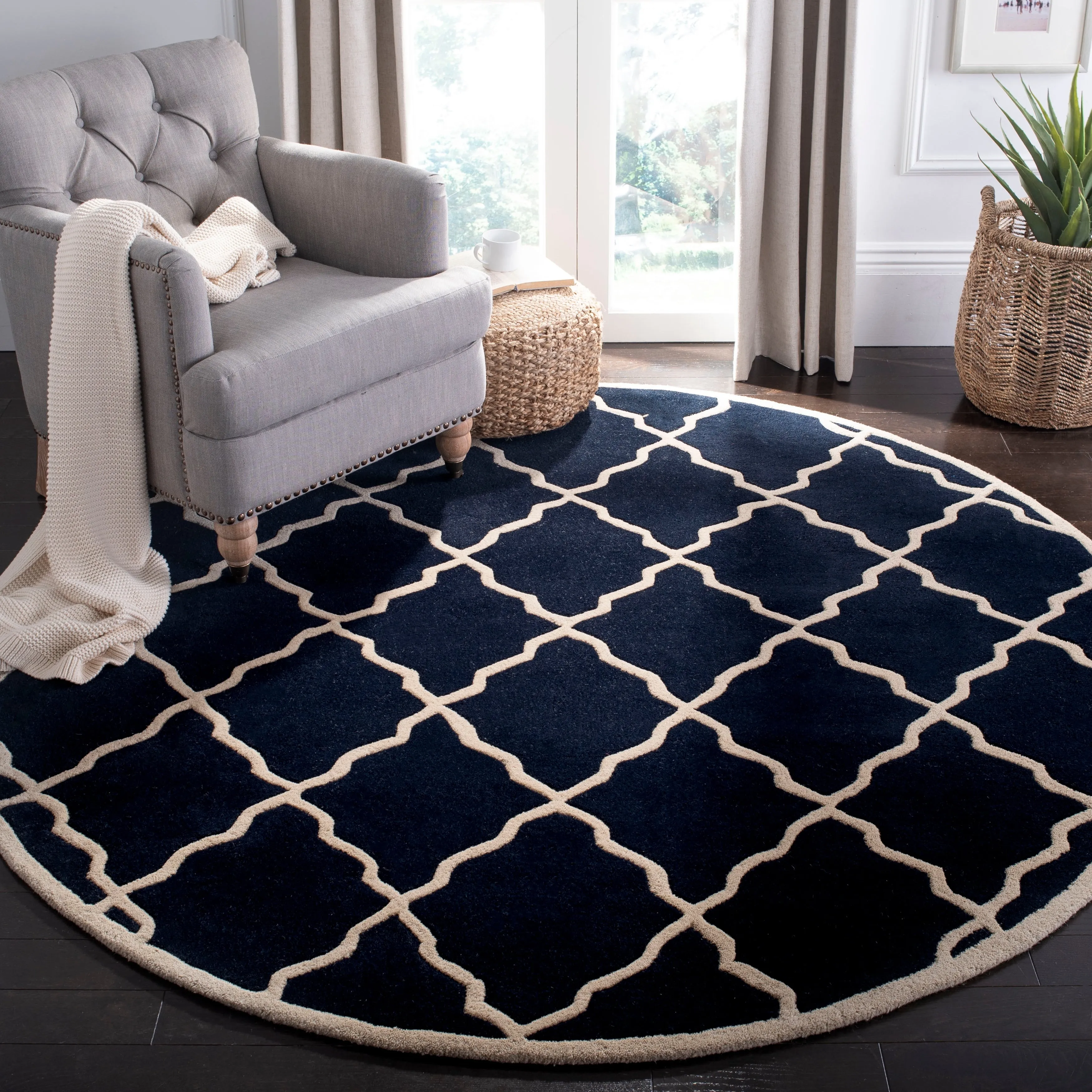 SAFAVIEH Handmade Chatham Nhuong Modern Moroccan Wool Rug