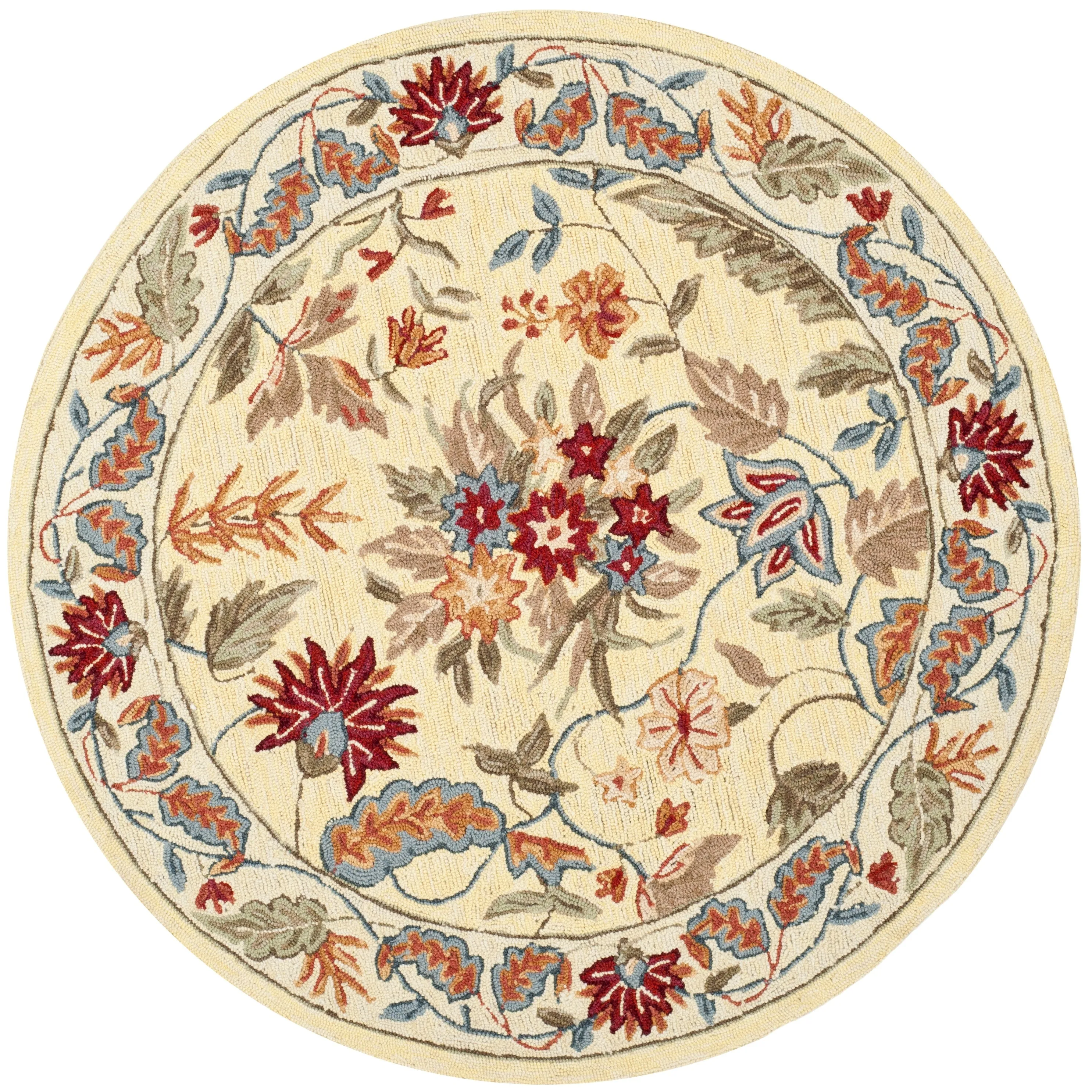 SAFAVIEH Handmade Chelsea Malda French Country Floral Wool Rug