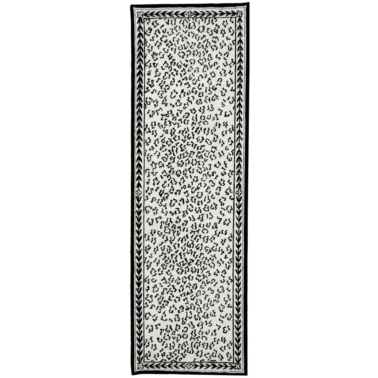 SAFAVIEH Handmade Chelsea Solar Garden Leopard French Country Wool Rug