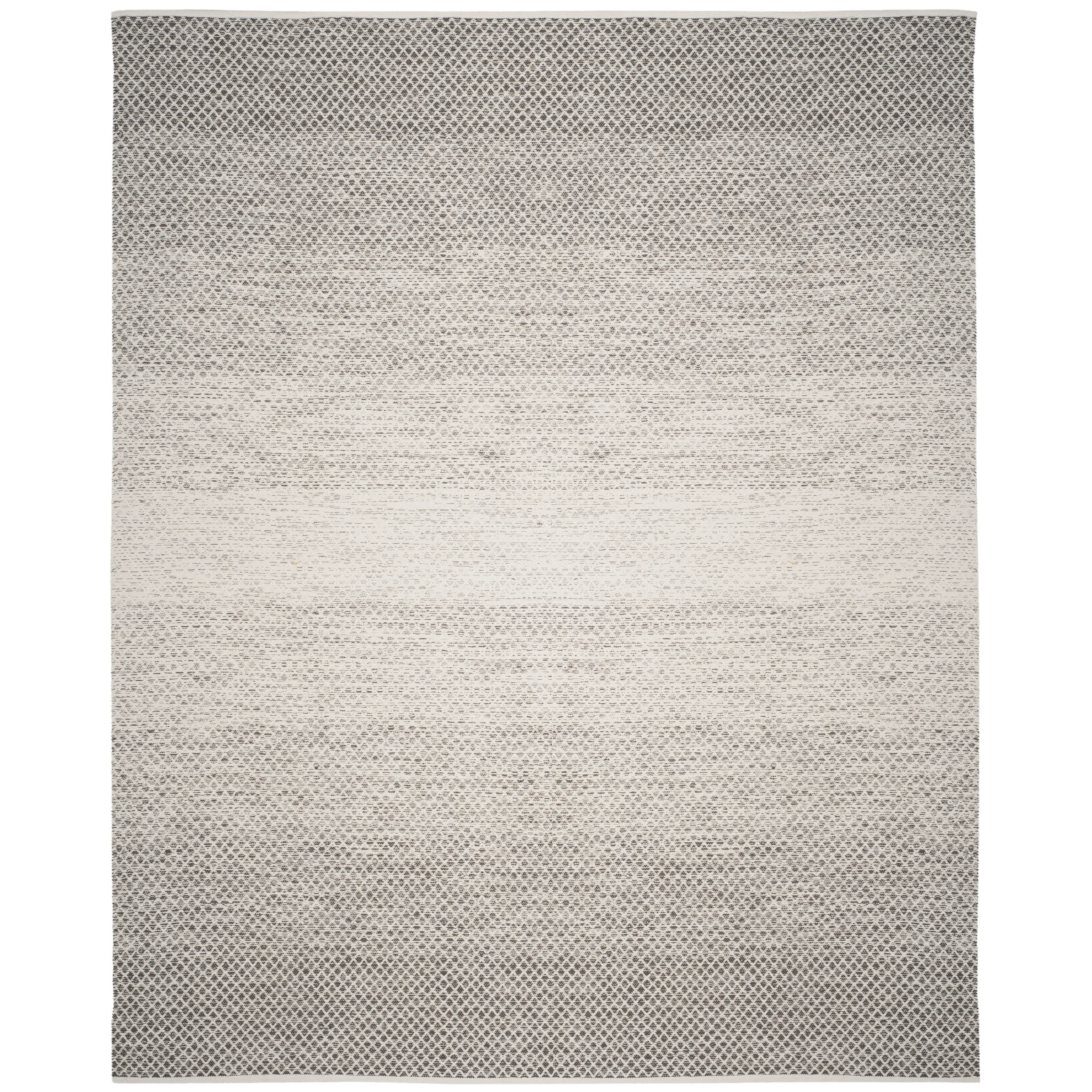 SAFAVIEH Handmade Flatweave Montauk Geert Cotton Rug - Light Grey/Ivory - 8' x 10'