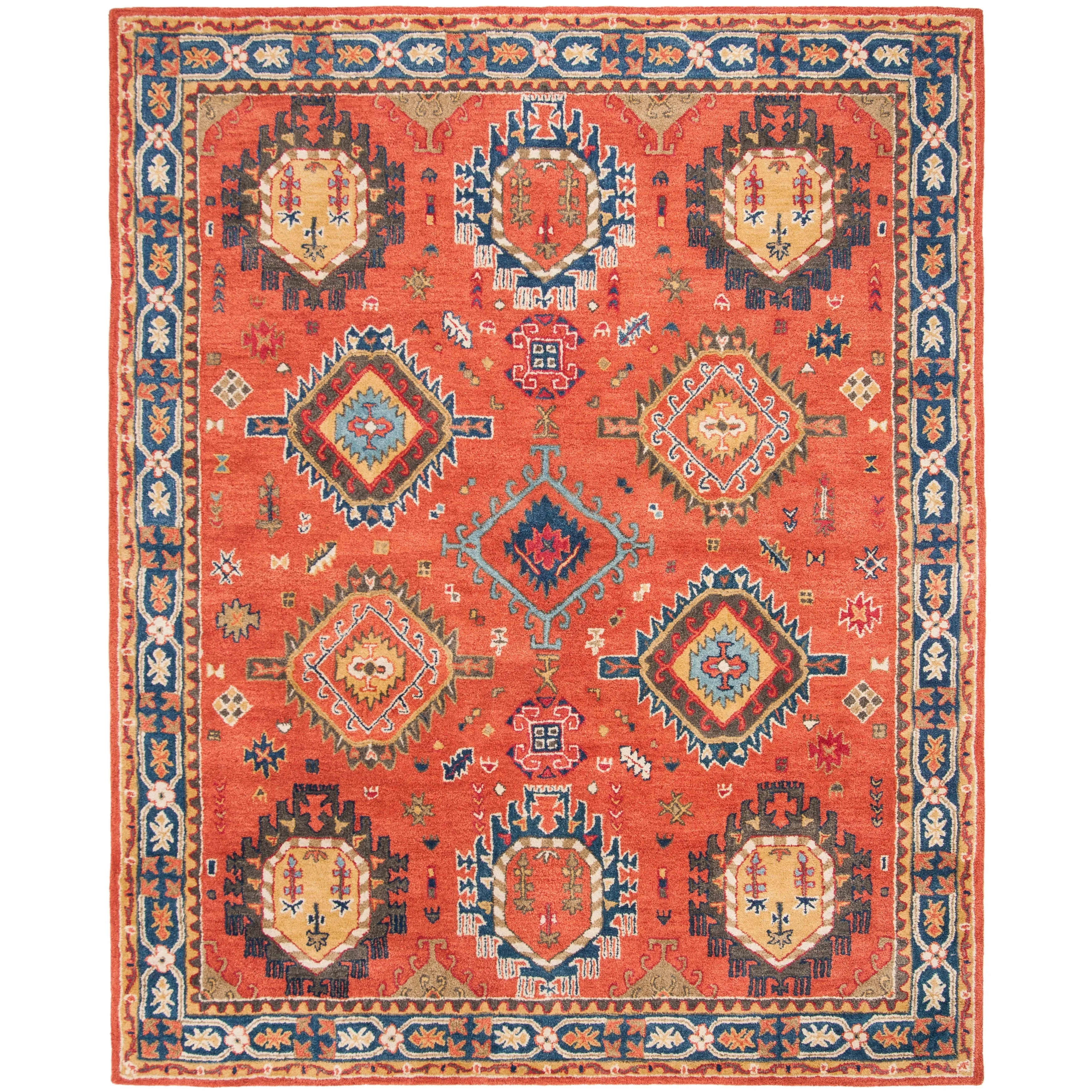 SAFAVIEH Handmade Heritage Avalon Vine Traditional Oriental Wool Rug