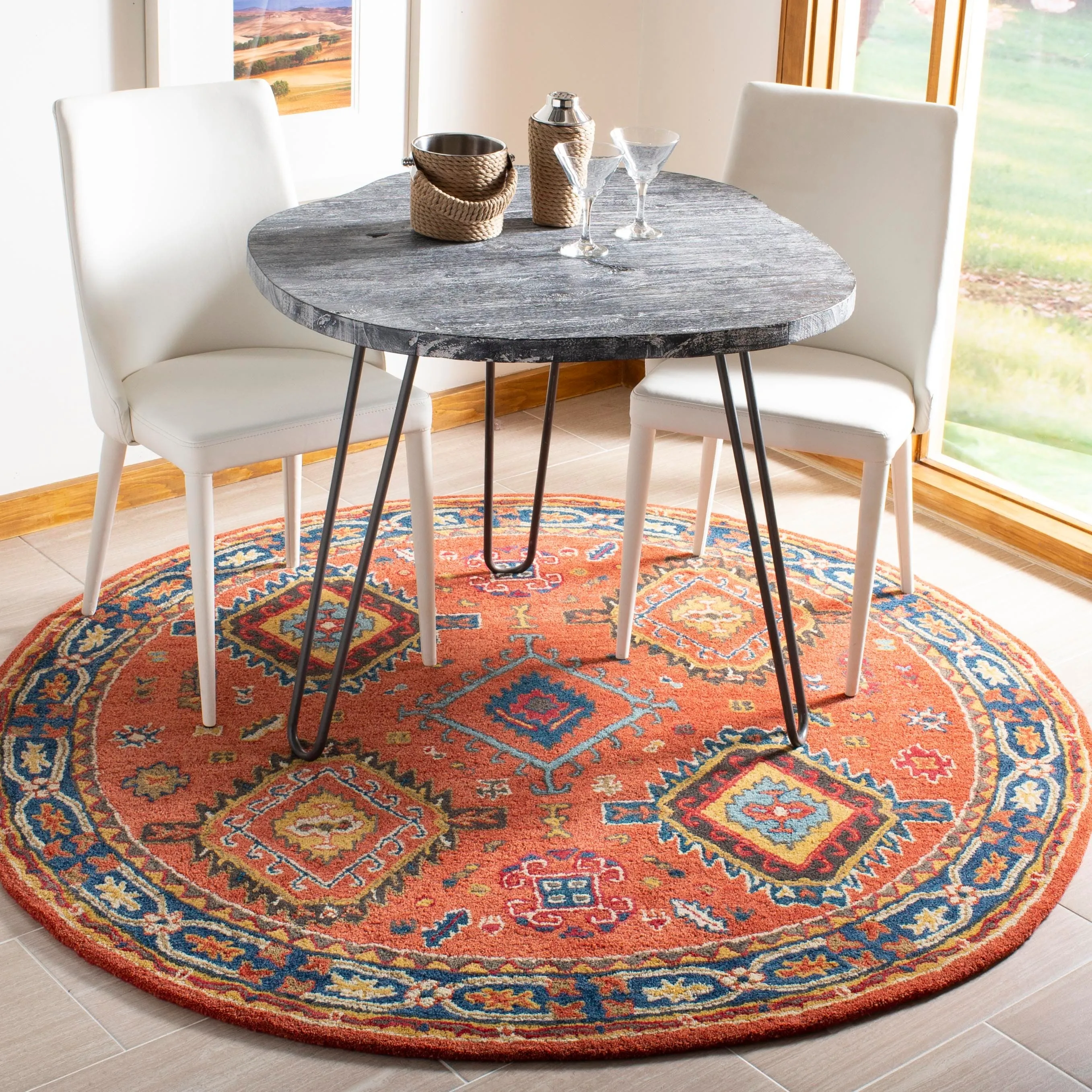SAFAVIEH Handmade Heritage Avalon Vine Traditional Oriental Wool Rug