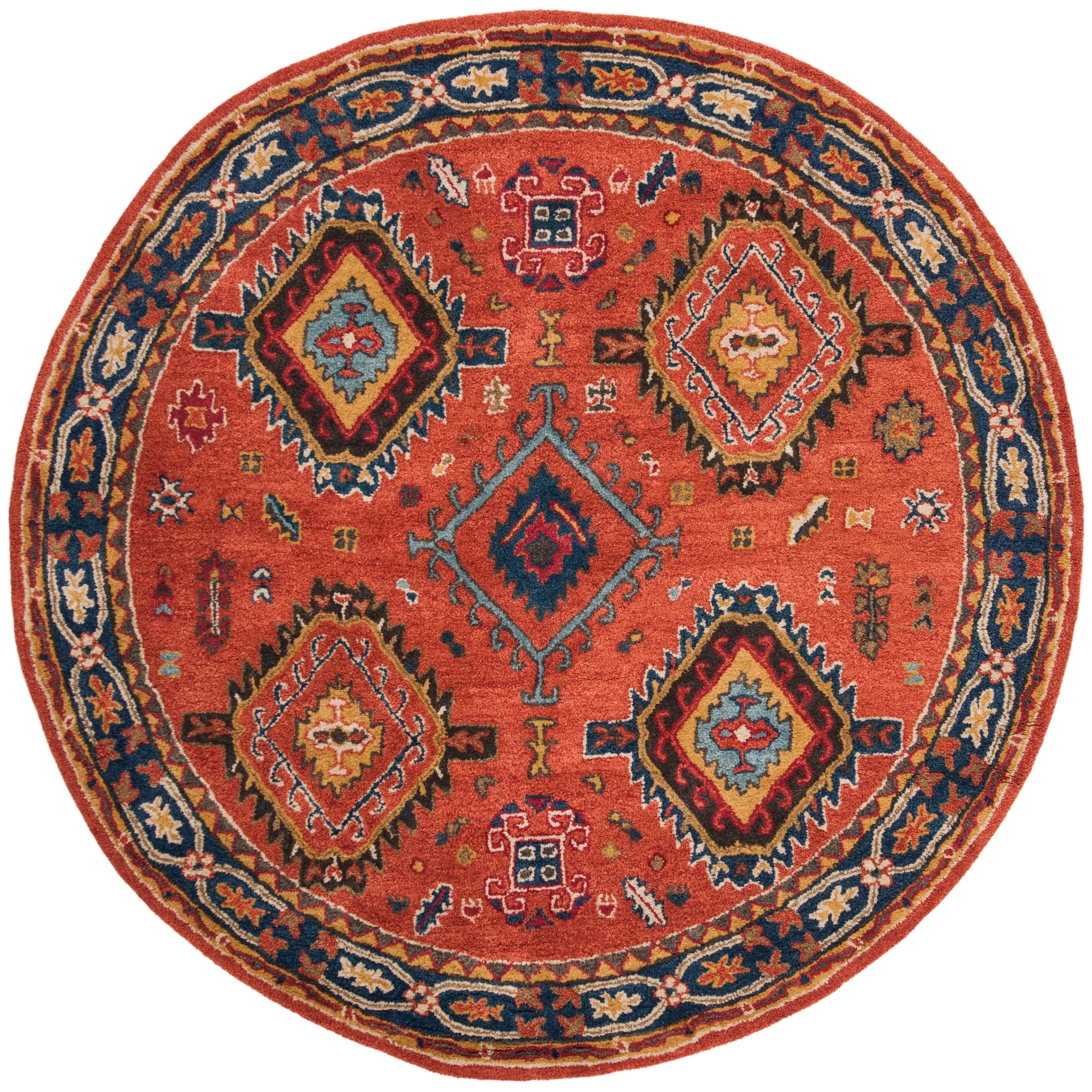 SAFAVIEH Handmade Heritage Avalon Vine Traditional Oriental Wool Rug