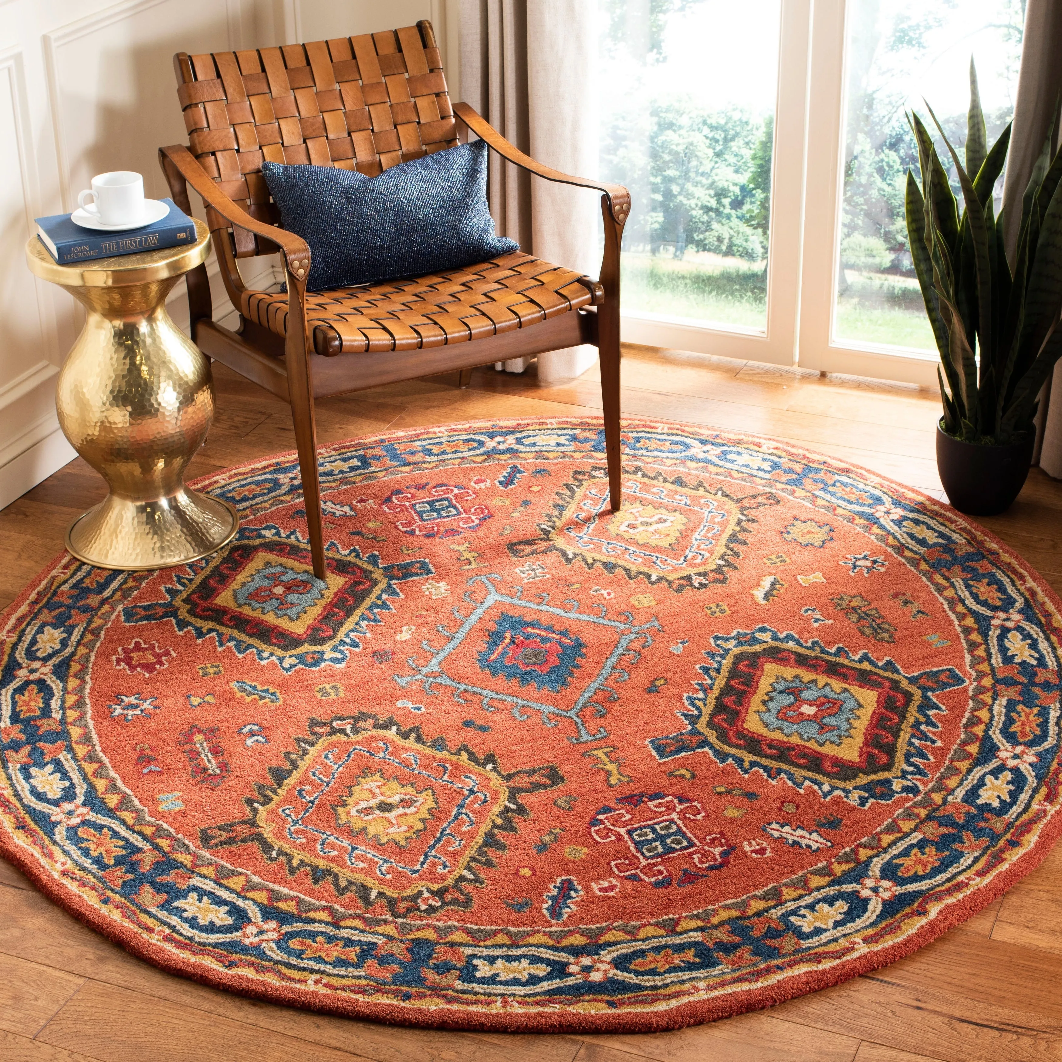SAFAVIEH Handmade Heritage Avalon Vine Traditional Oriental Wool Rug
