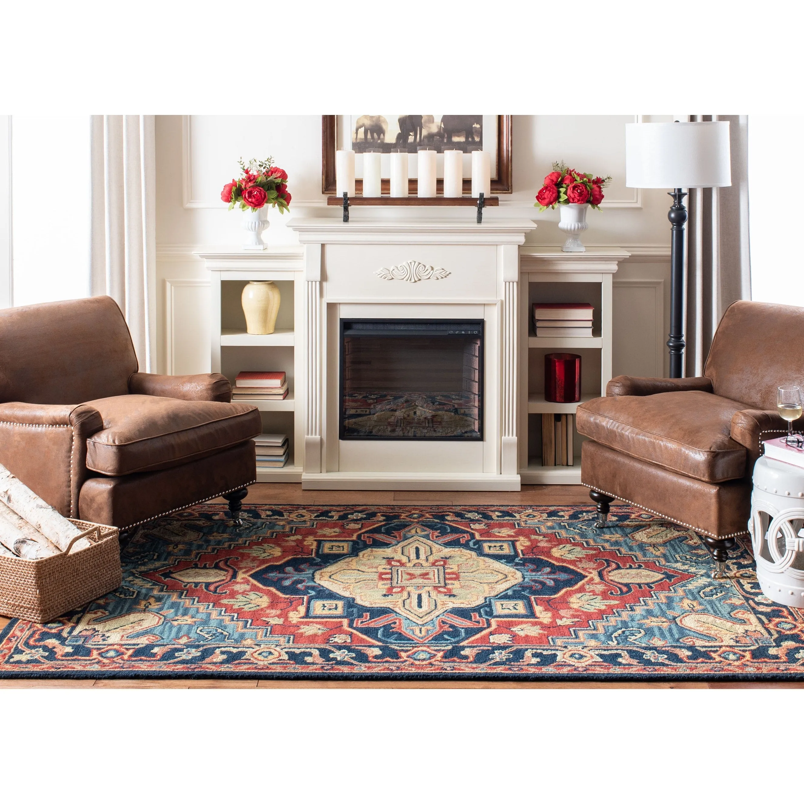 SAFAVIEH Handmade Heritage Blocks Traditional Wool Rug