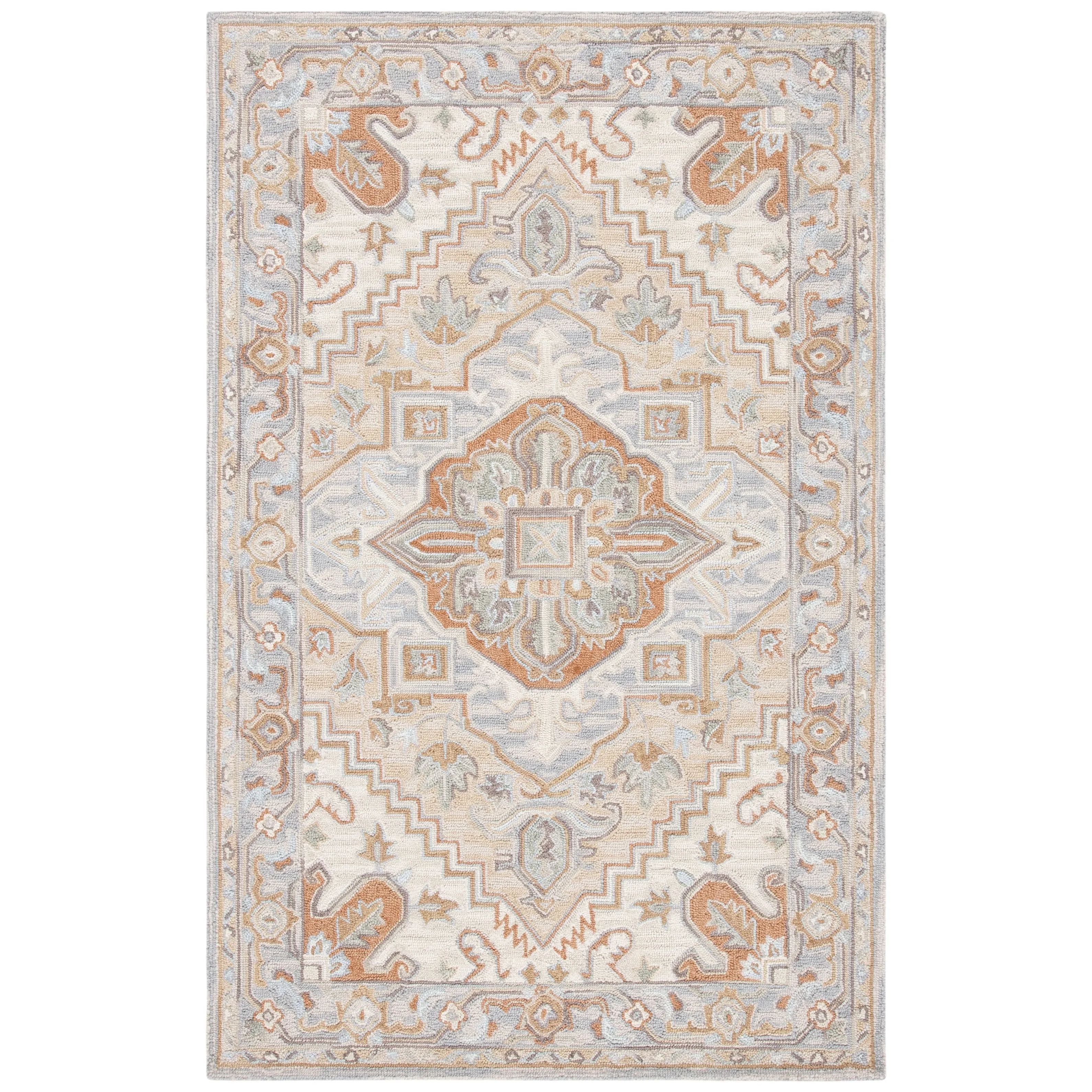 SAFAVIEH Handmade Heritage Blocks Traditional Wool Rug