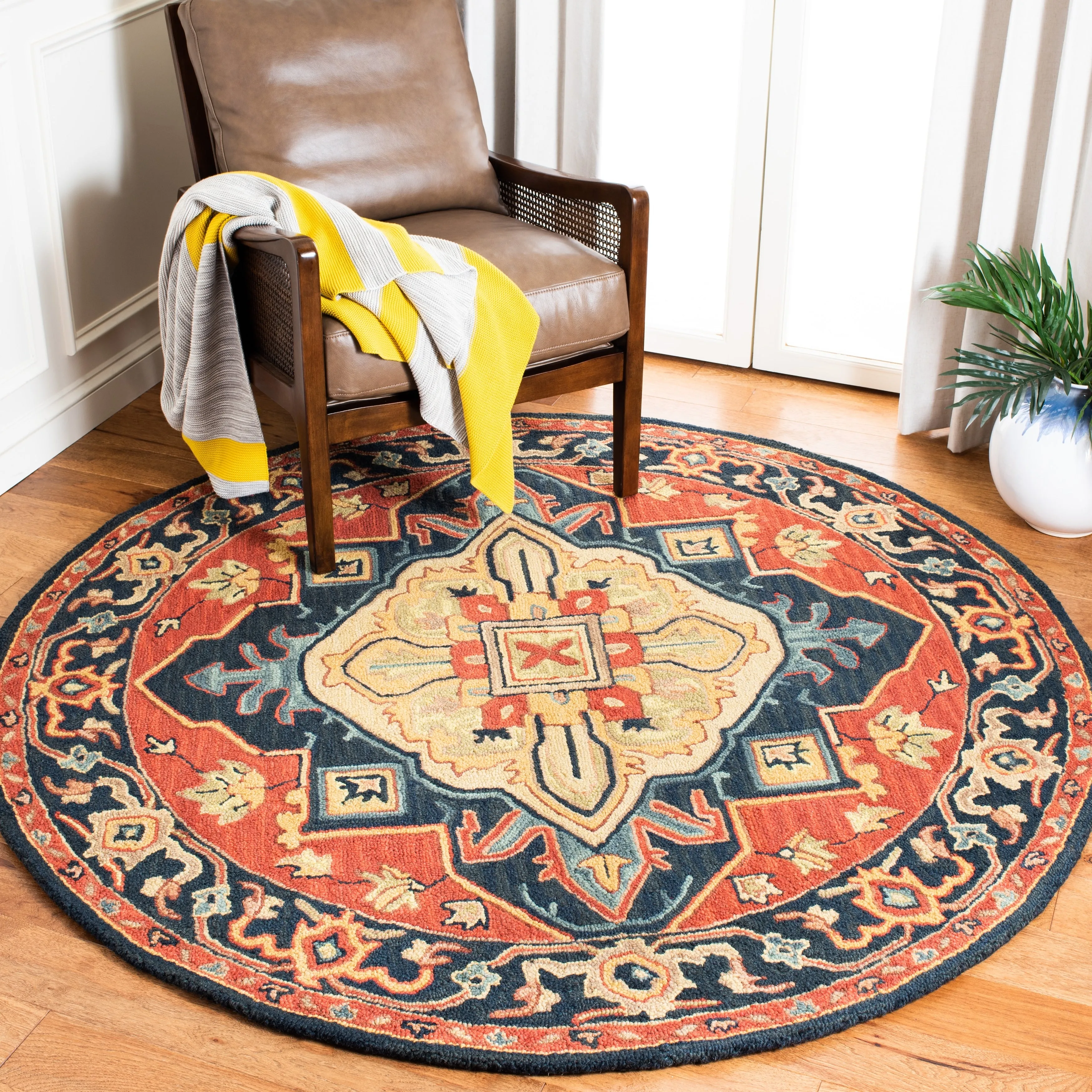 SAFAVIEH Handmade Heritage Blocks Traditional Wool Rug