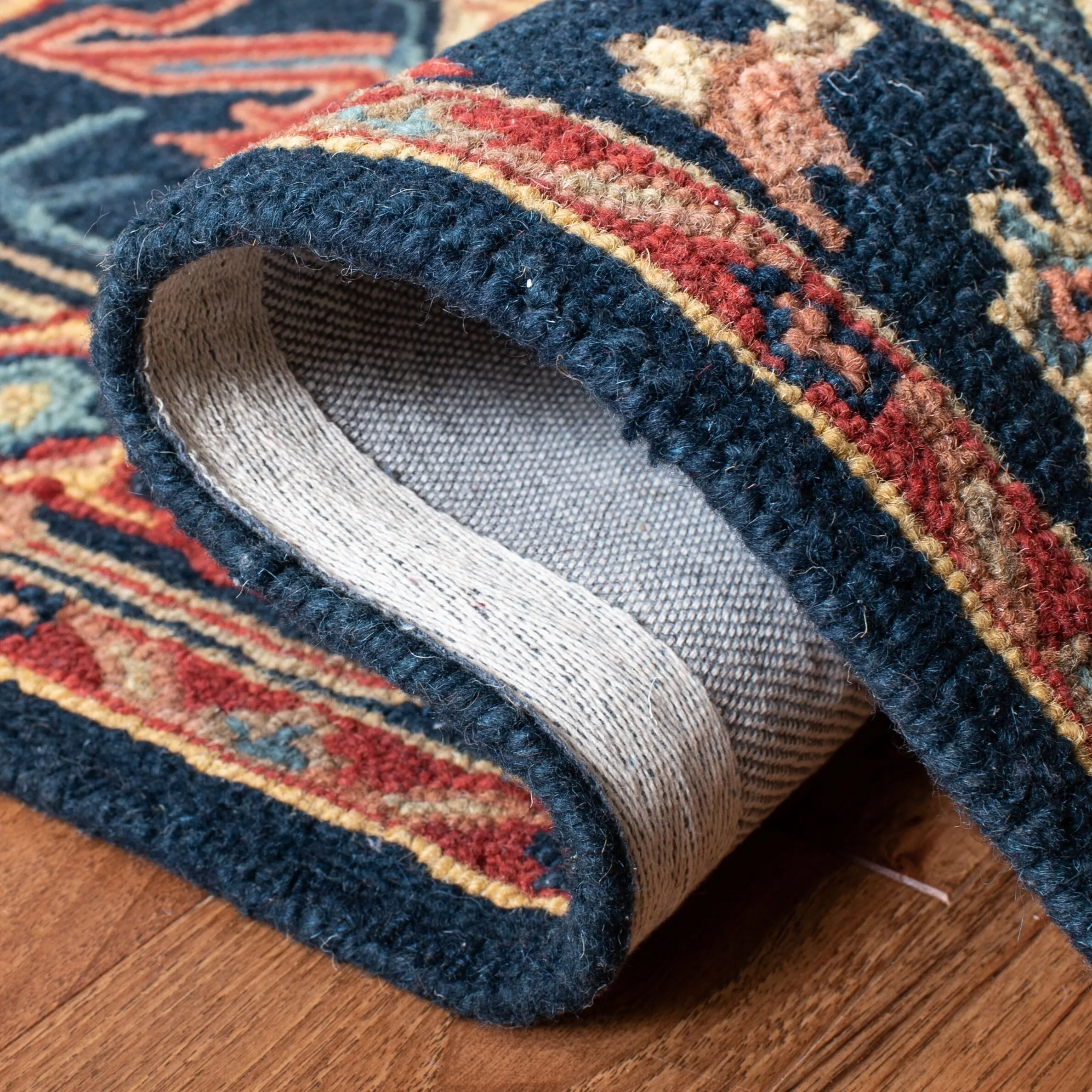 SAFAVIEH Handmade Heritage Blocks Traditional Wool Rug