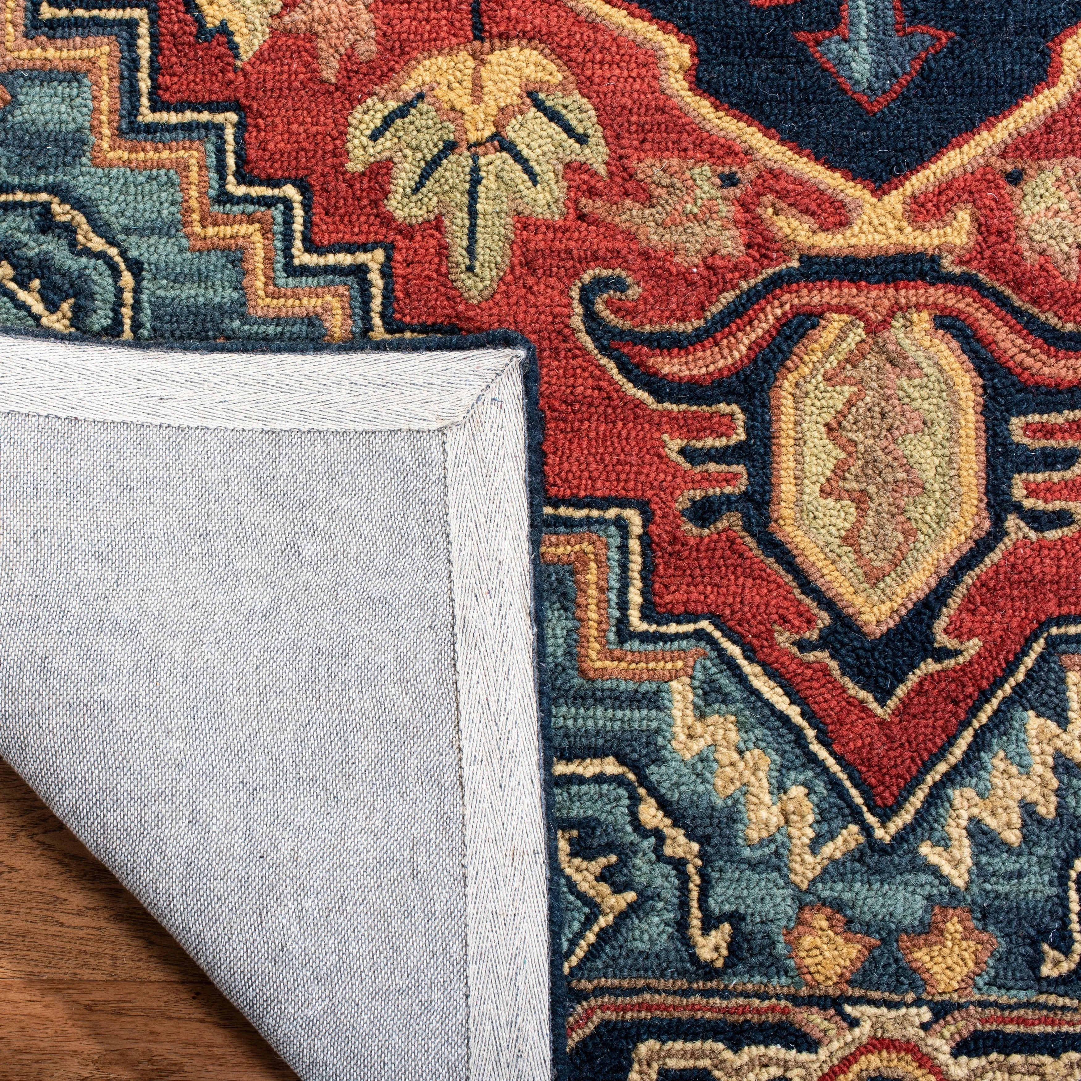 SAFAVIEH Handmade Heritage Blocks Traditional Wool Rug