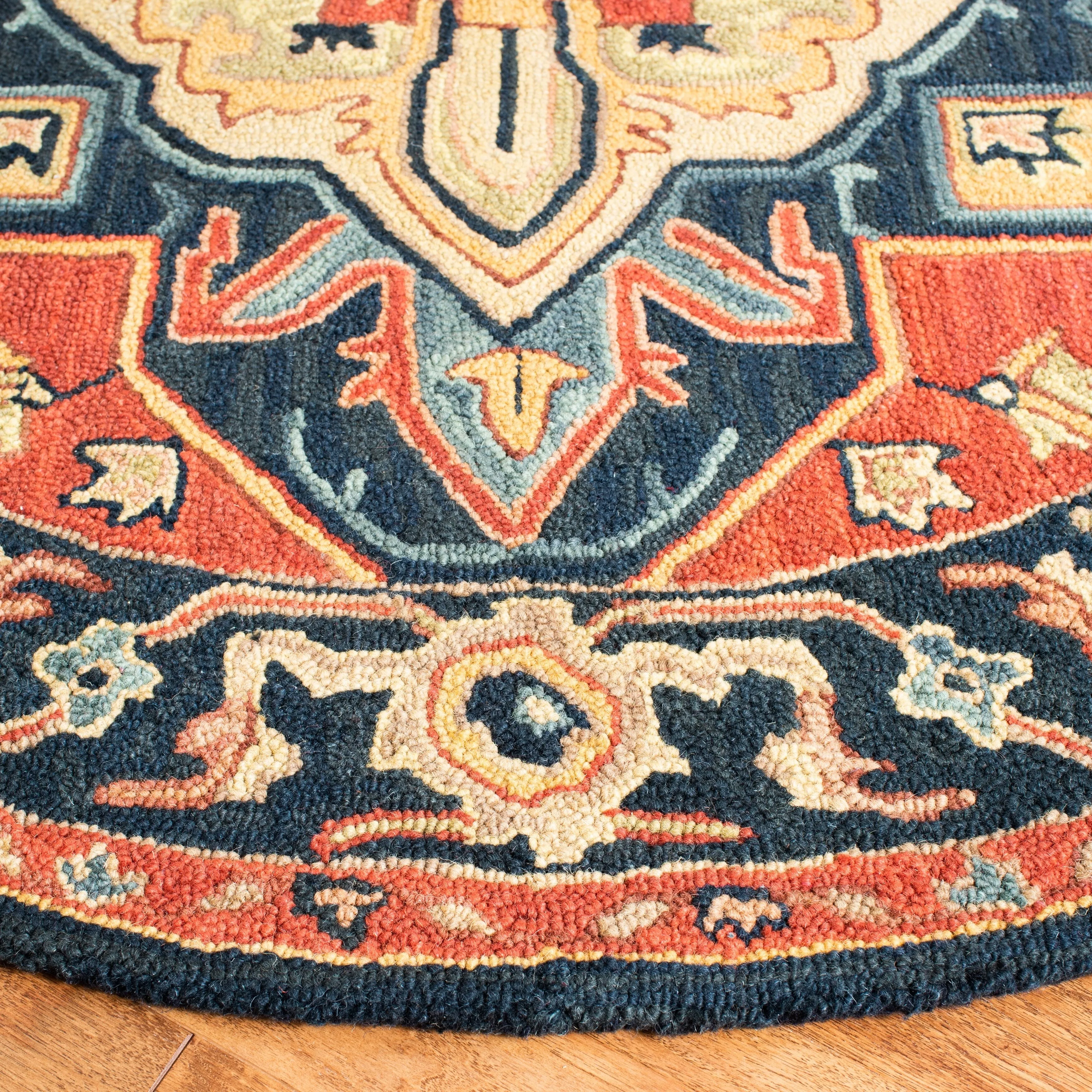 SAFAVIEH Handmade Heritage Blocks Traditional Wool Rug