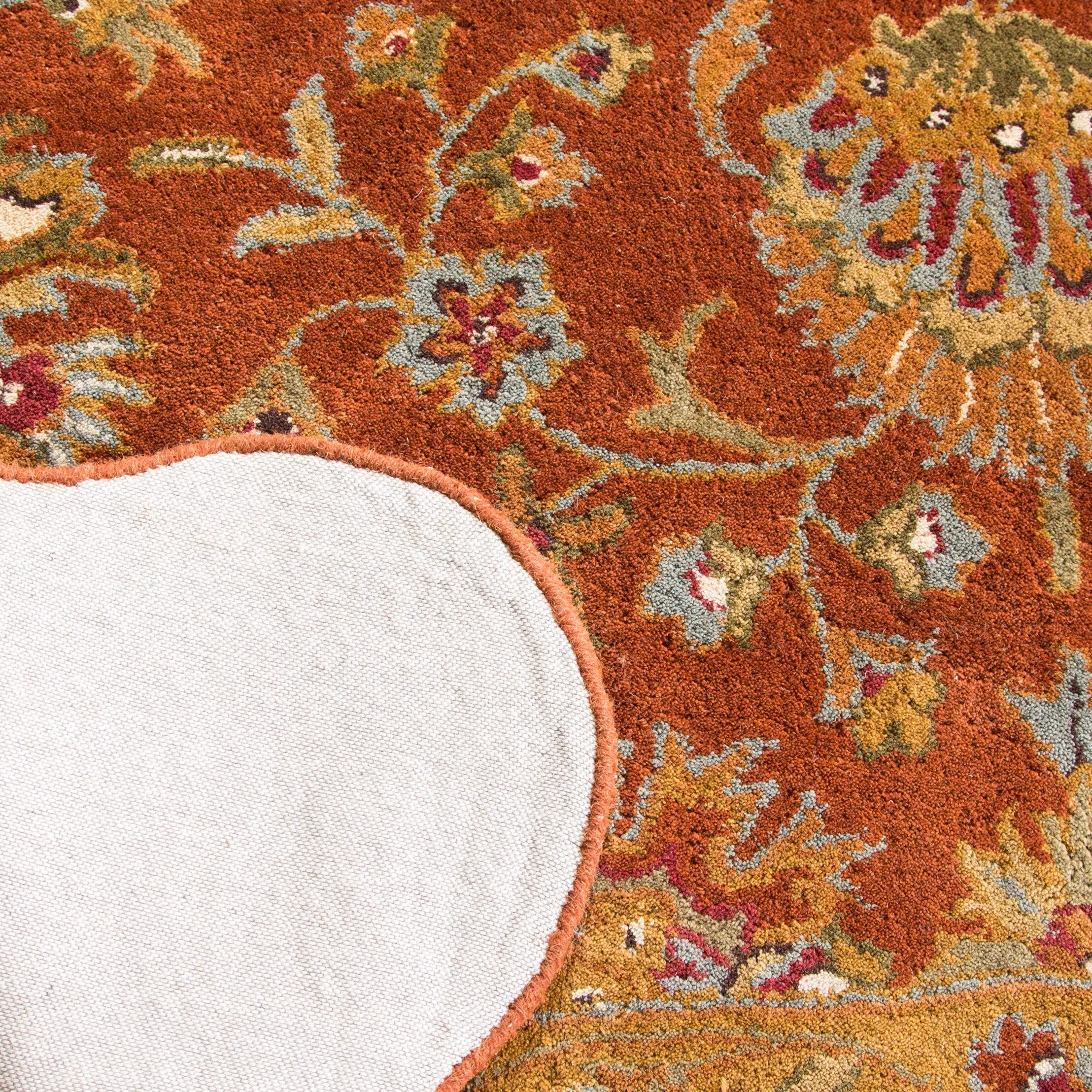 SAFAVIEH Handmade Heritage Flower Field Traditional Oriental Wool Rug