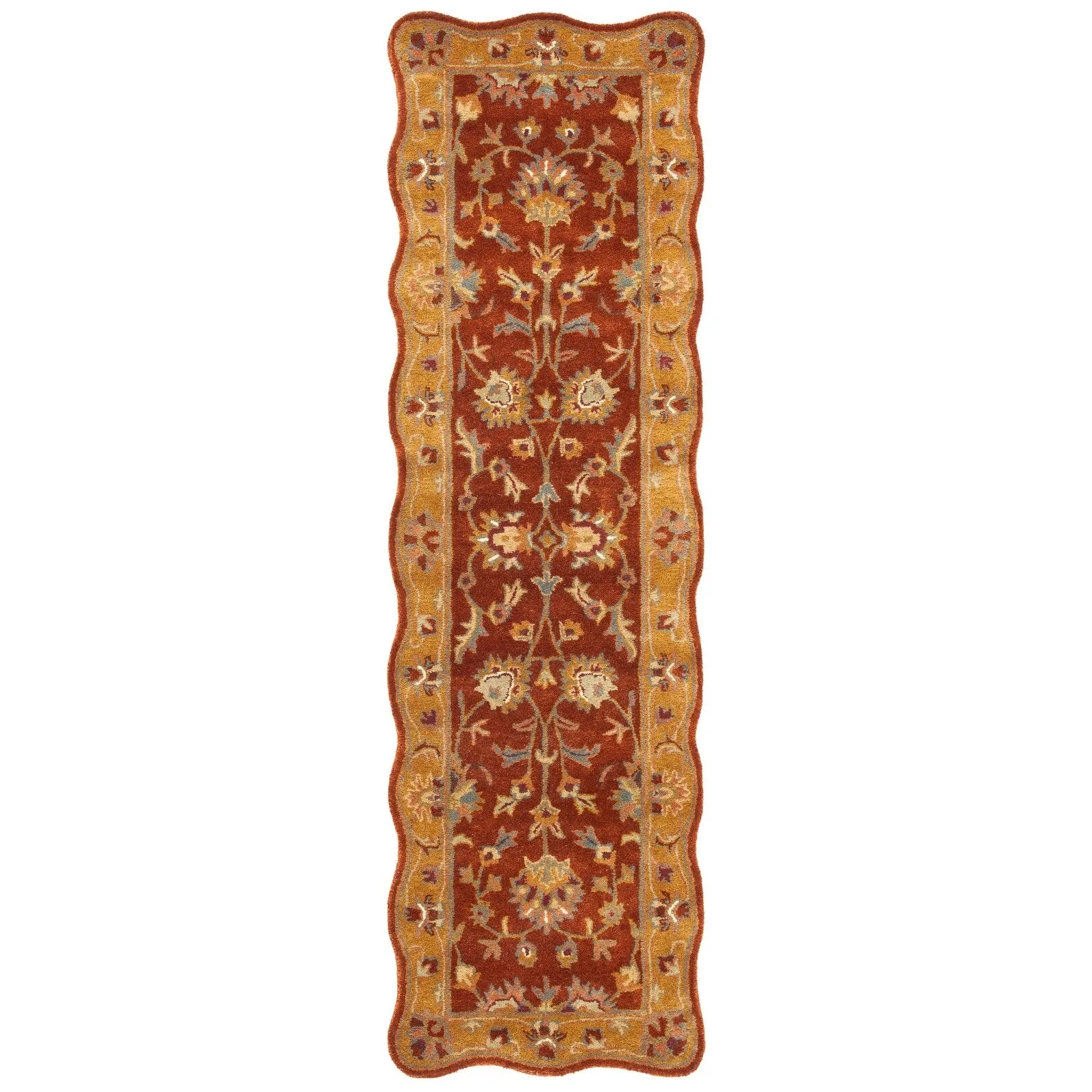 SAFAVIEH Handmade Heritage Flower Field Traditional Oriental Wool Rug