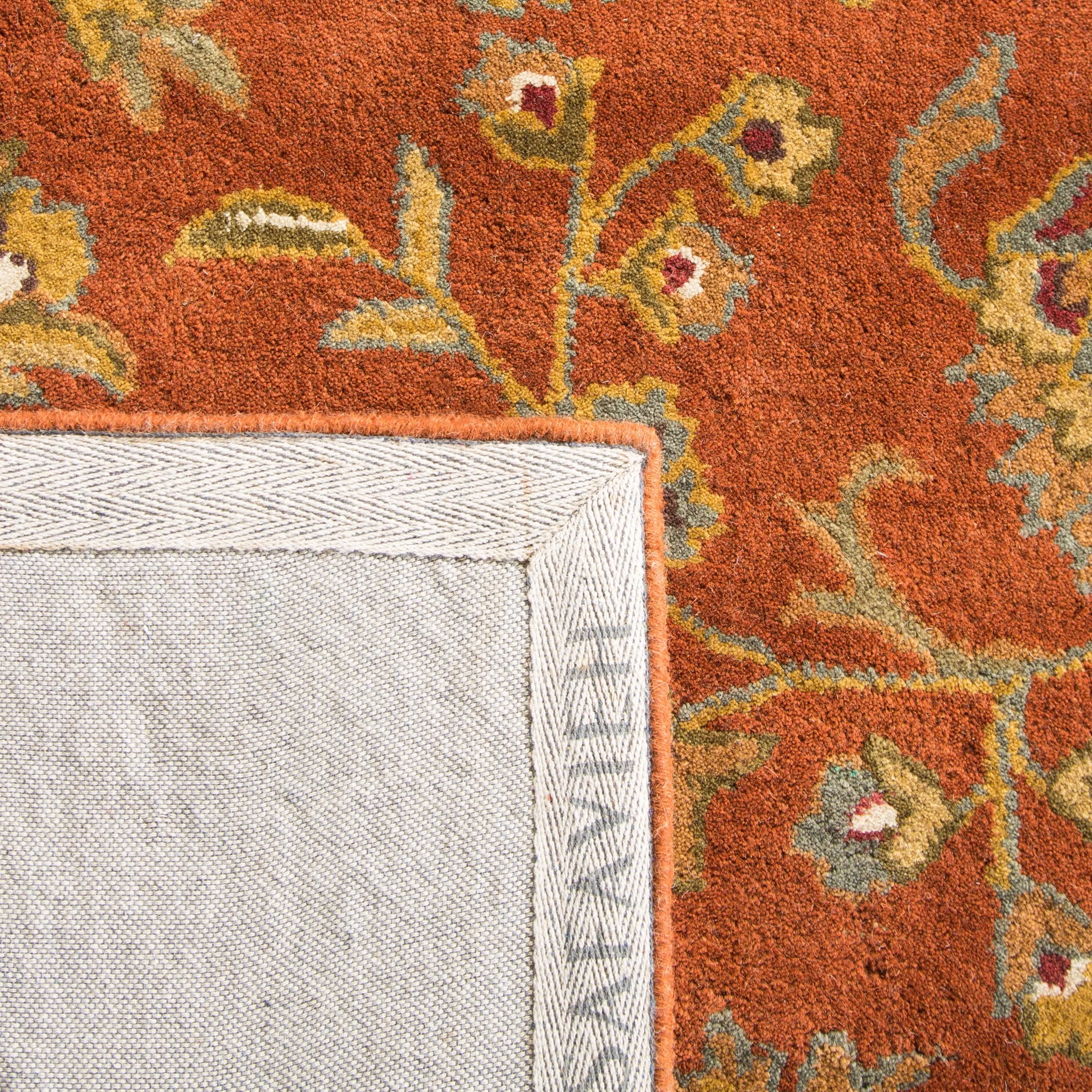 SAFAVIEH Handmade Heritage Flower Field Traditional Oriental Wool Rug