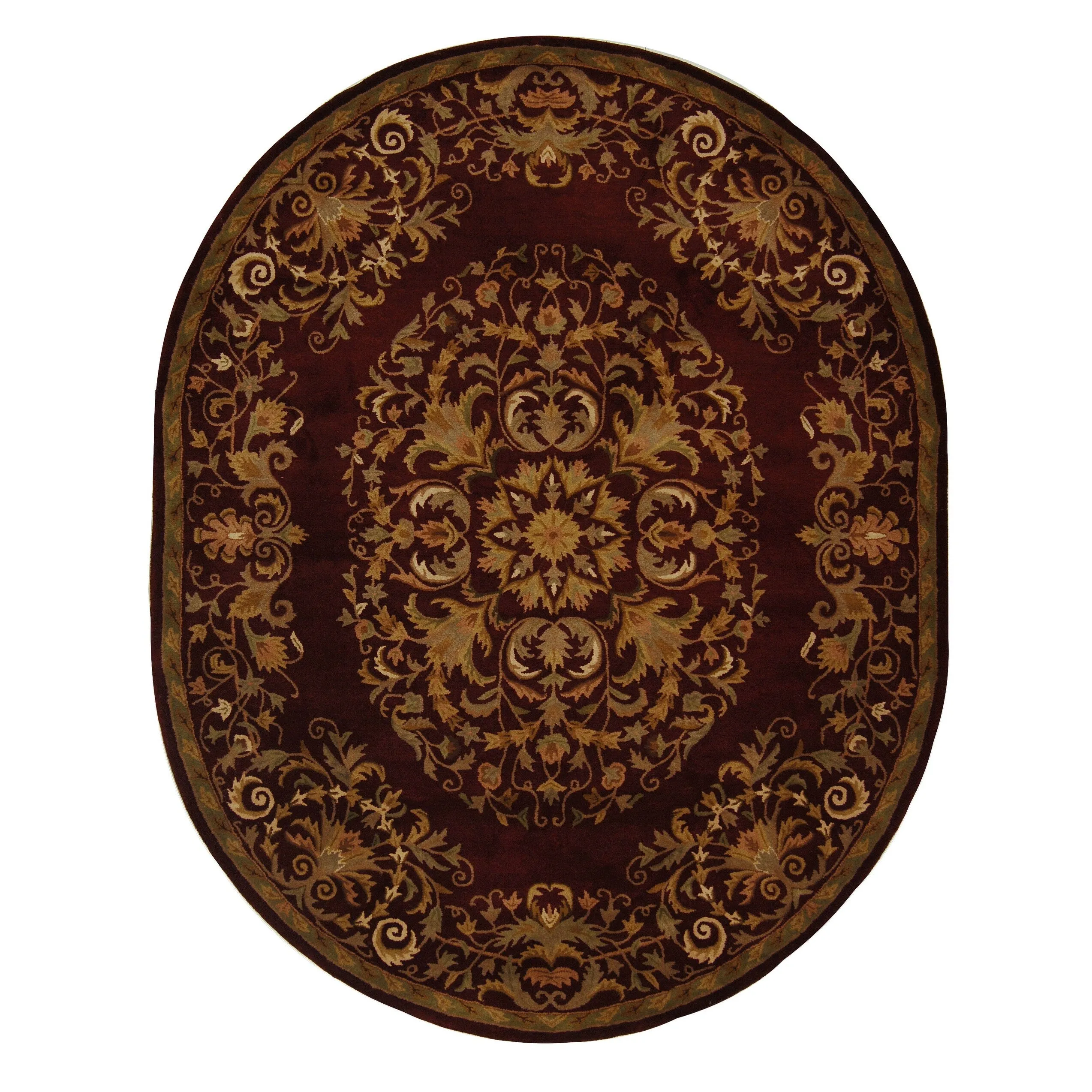 SAFAVIEH Handmade Heritage Hot Air Balloon Traditional Oriental Wool Rug