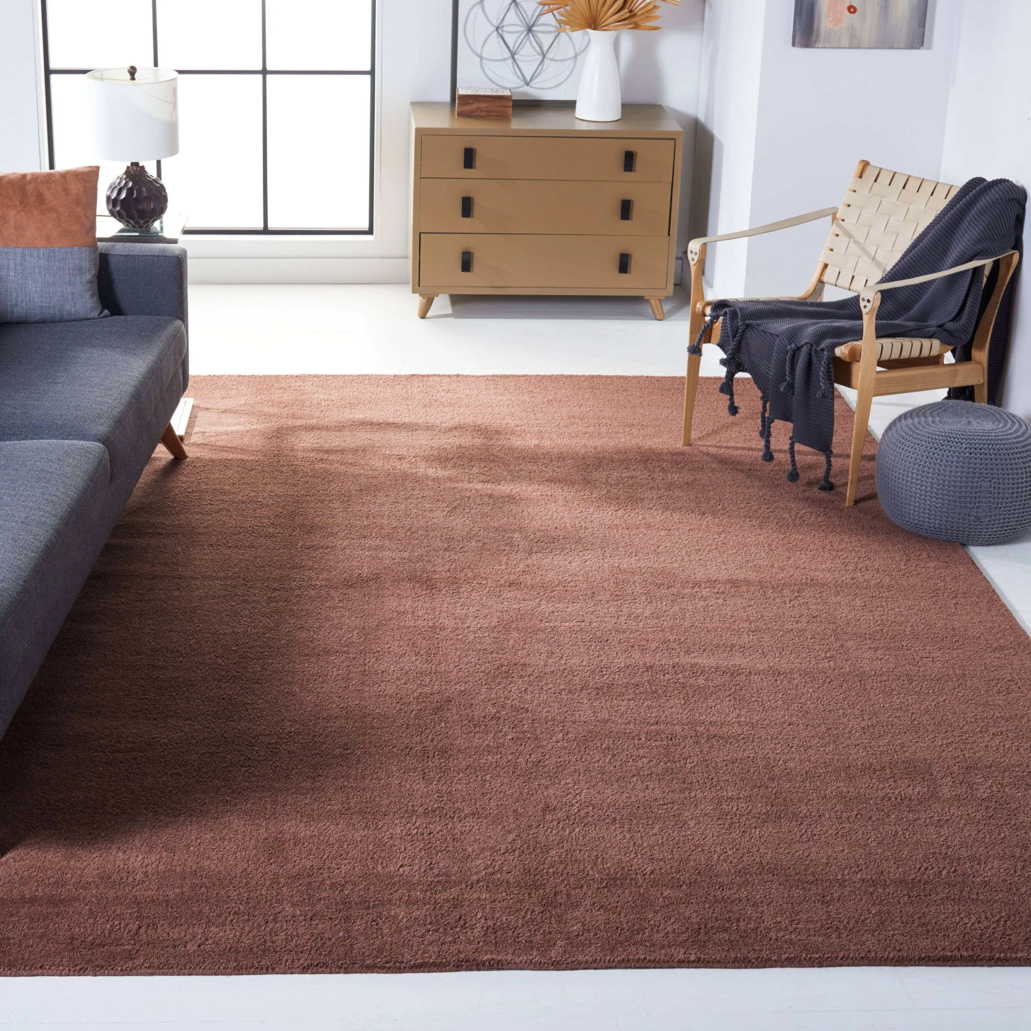 SAFAVIEH Handmade Himalaya Colorweave Plaid Modern Wool Rug