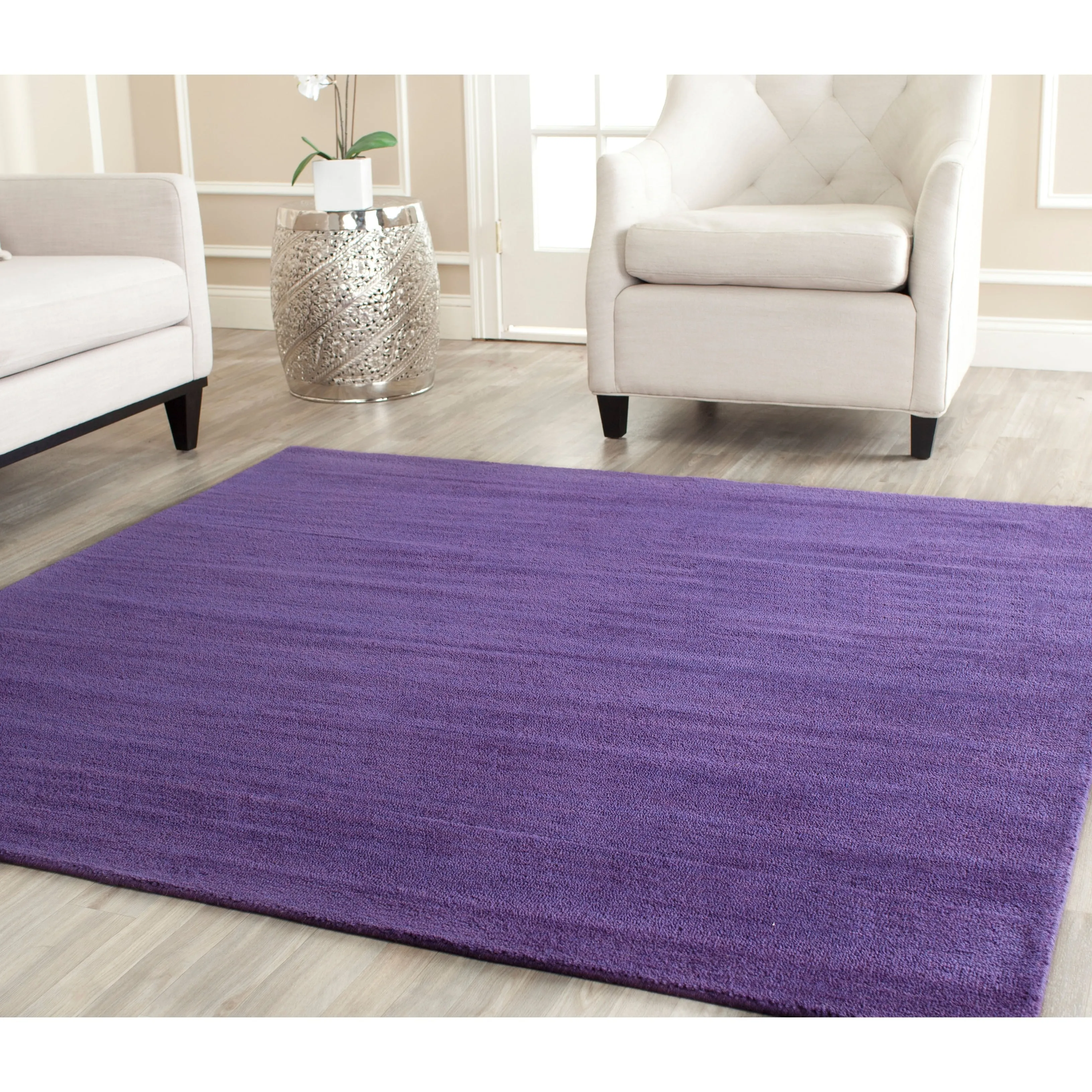SAFAVIEH Handmade Himalaya Colorweave Plaid Modern Wool Rug