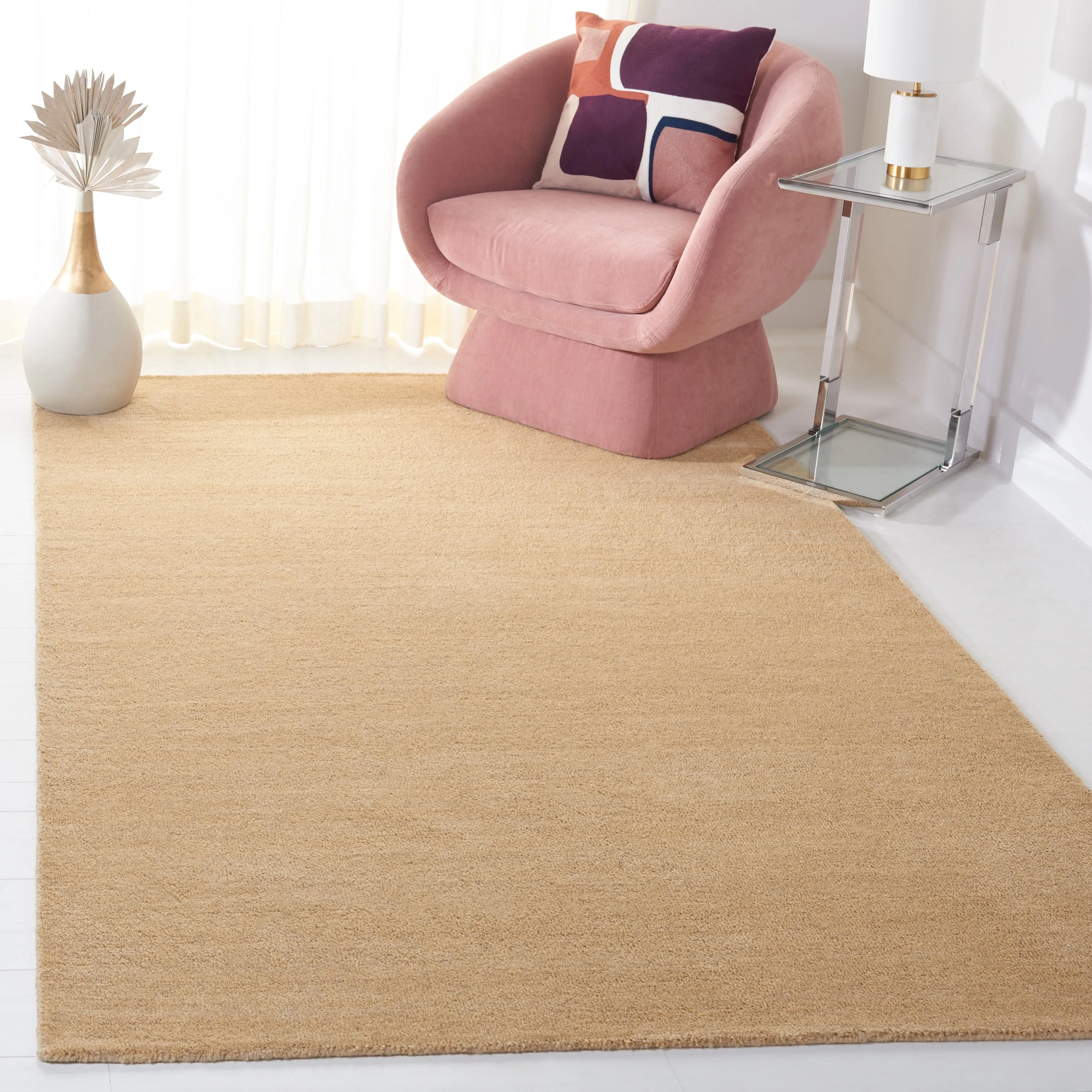 SAFAVIEH Handmade Himalaya Colorweave Plaid Modern Wool Rug