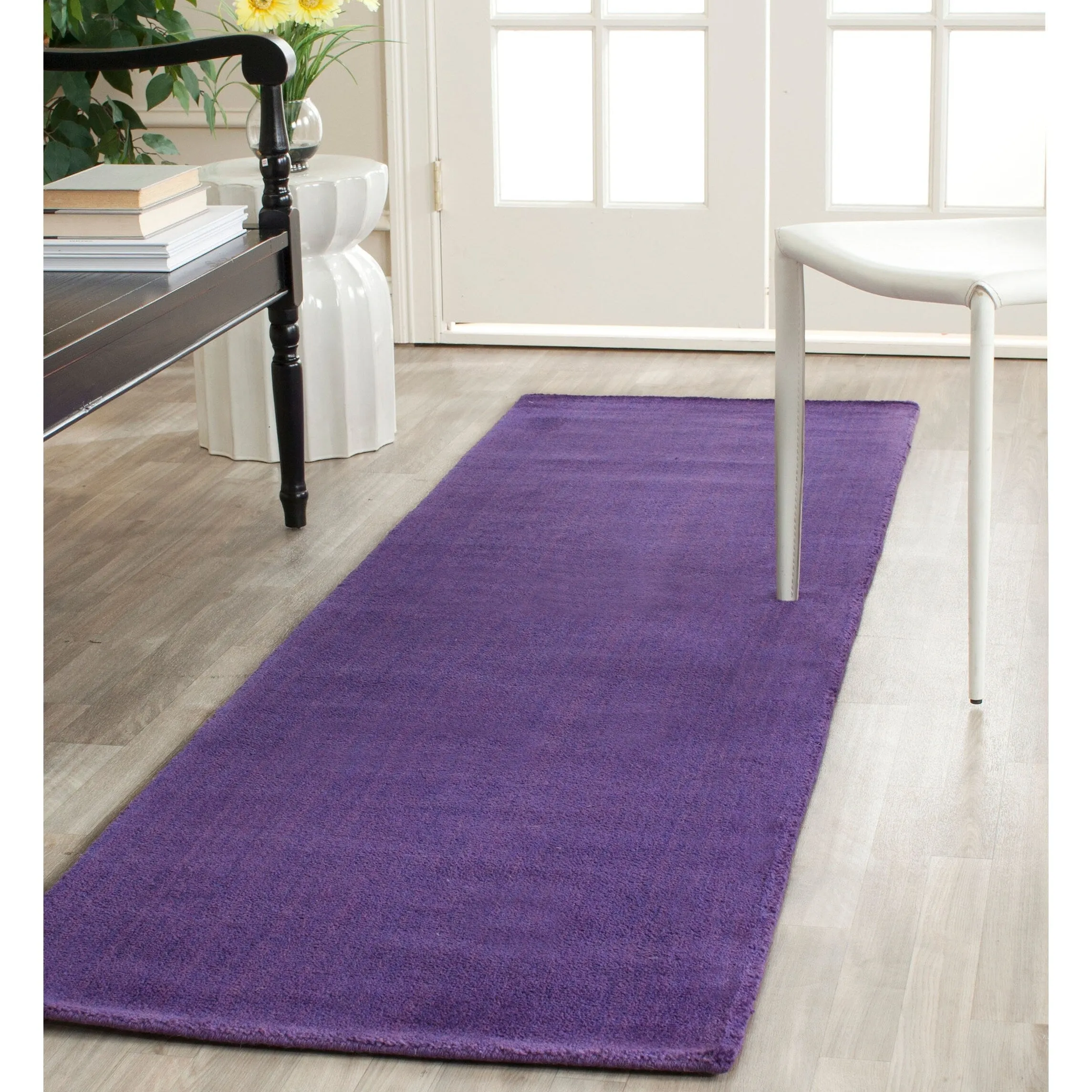 SAFAVIEH Handmade Himalaya Colorweave Plaid Modern Wool Rug