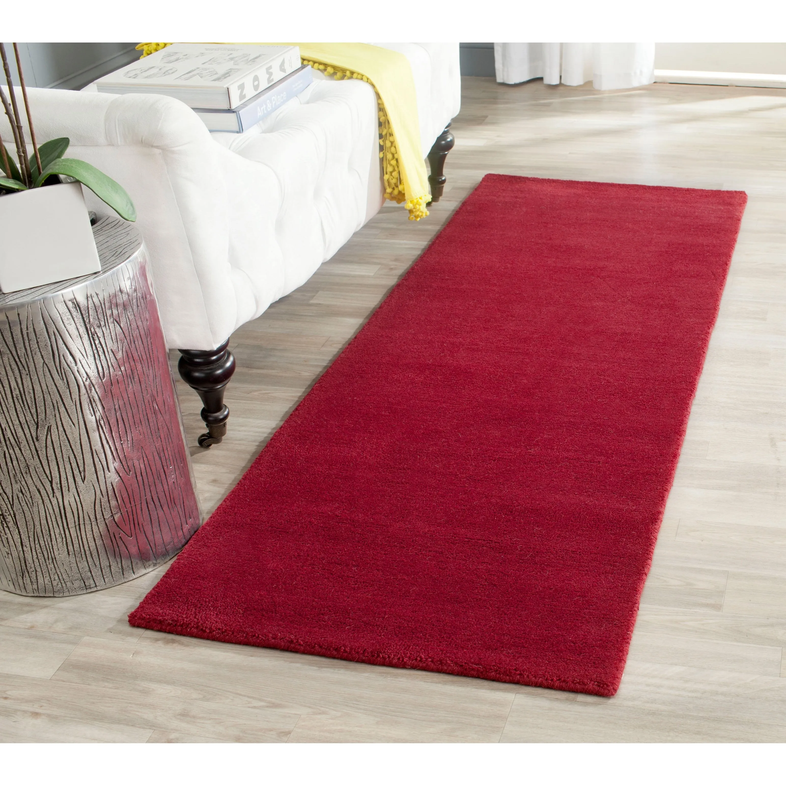 SAFAVIEH Handmade Himalaya Colorweave Plaid Modern Wool Rug