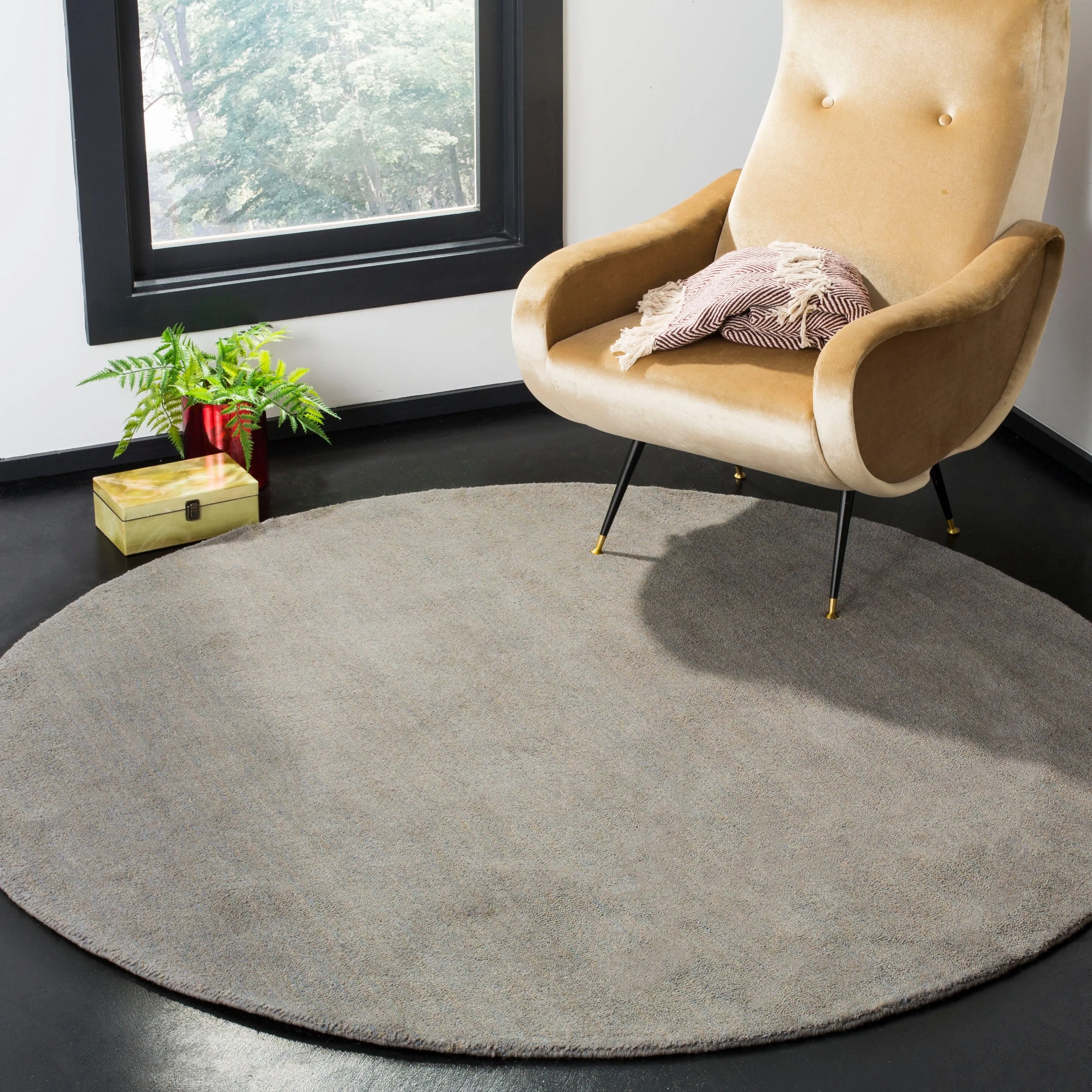 SAFAVIEH Handmade Himalaya Colorweave Plaid Modern Wool Rug