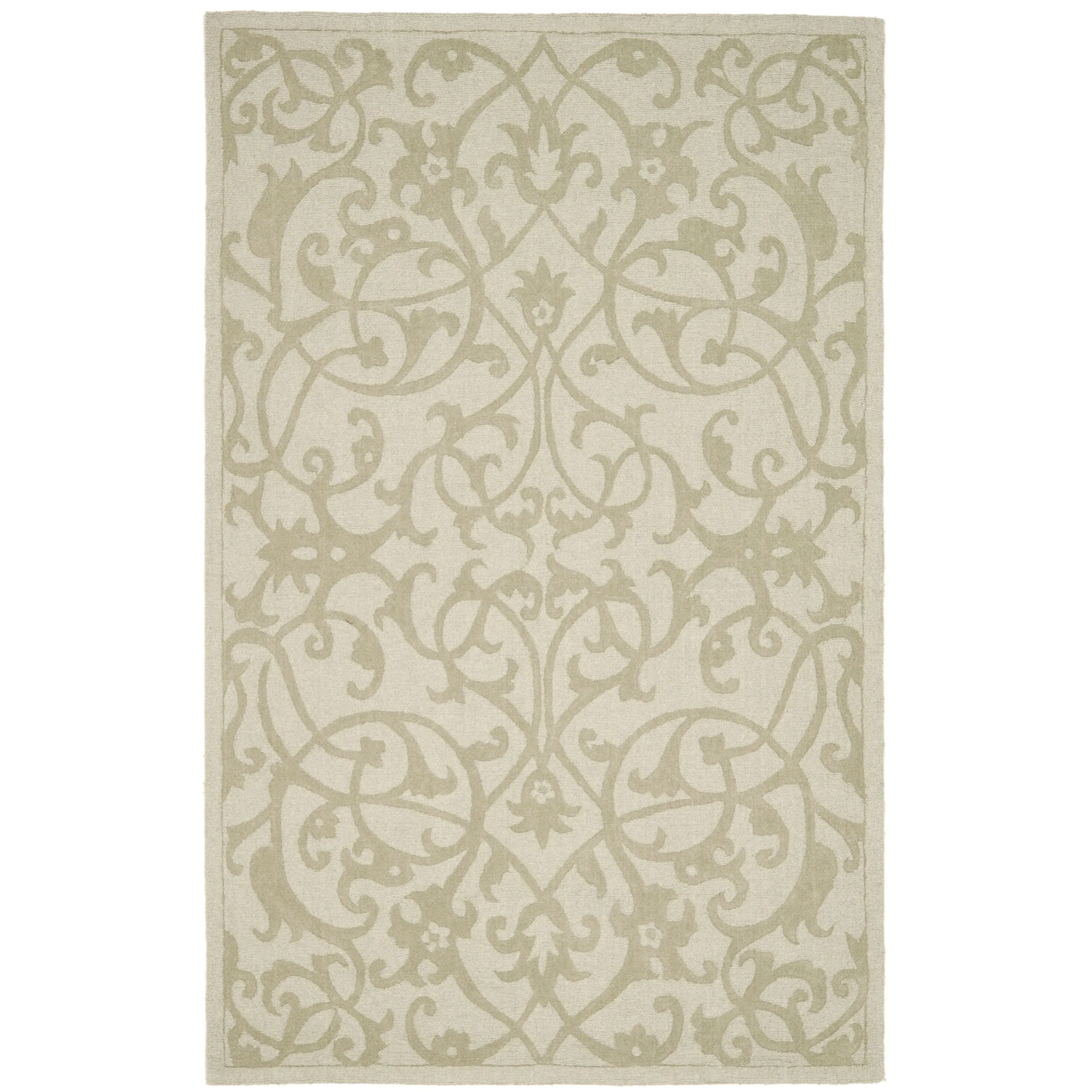 SAFAVIEH Handmade Impressions Anneluise Modern Scrolls Wool Rug