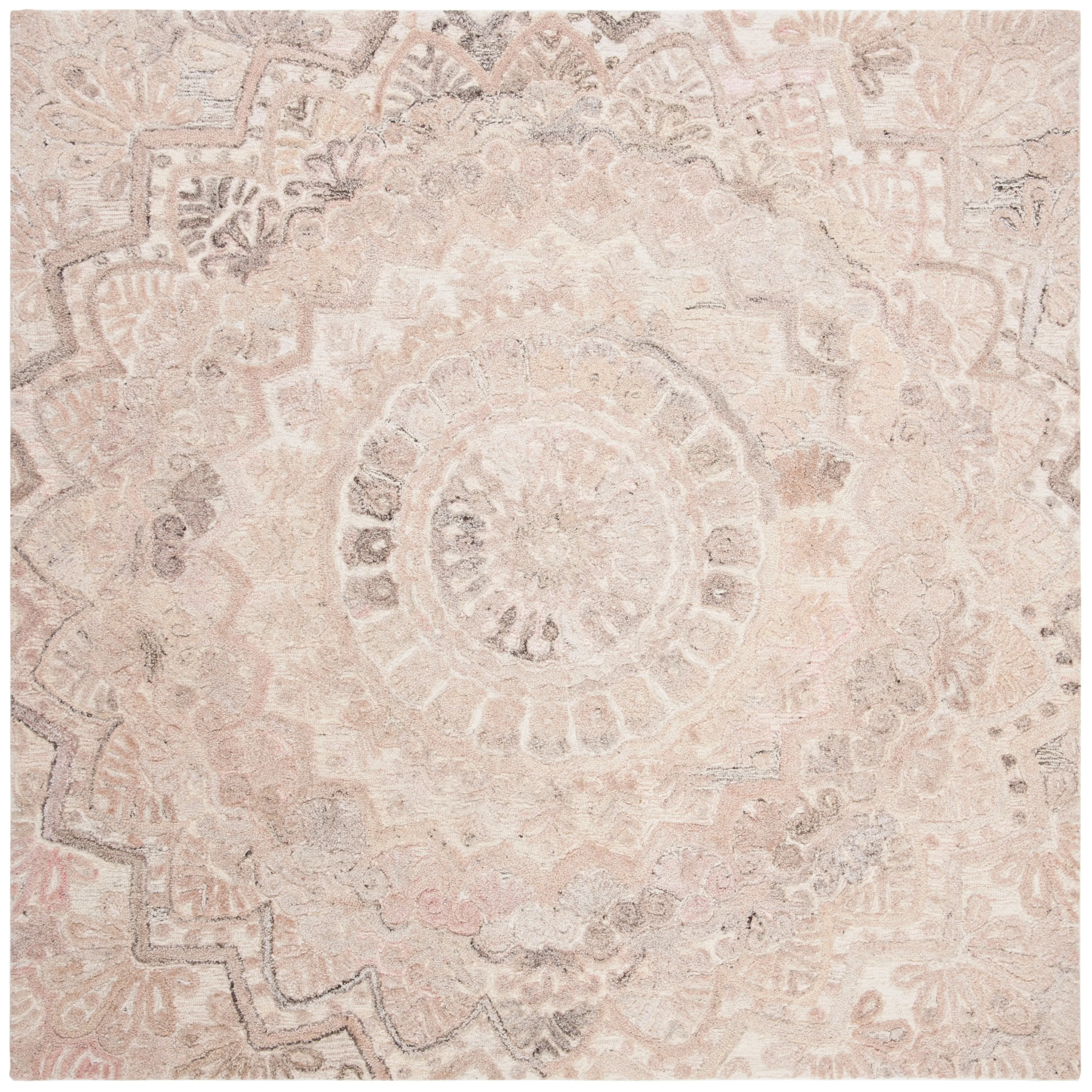SAFAVIEH Handmade Marquee Carlijn Modern Medallion Wool Rug