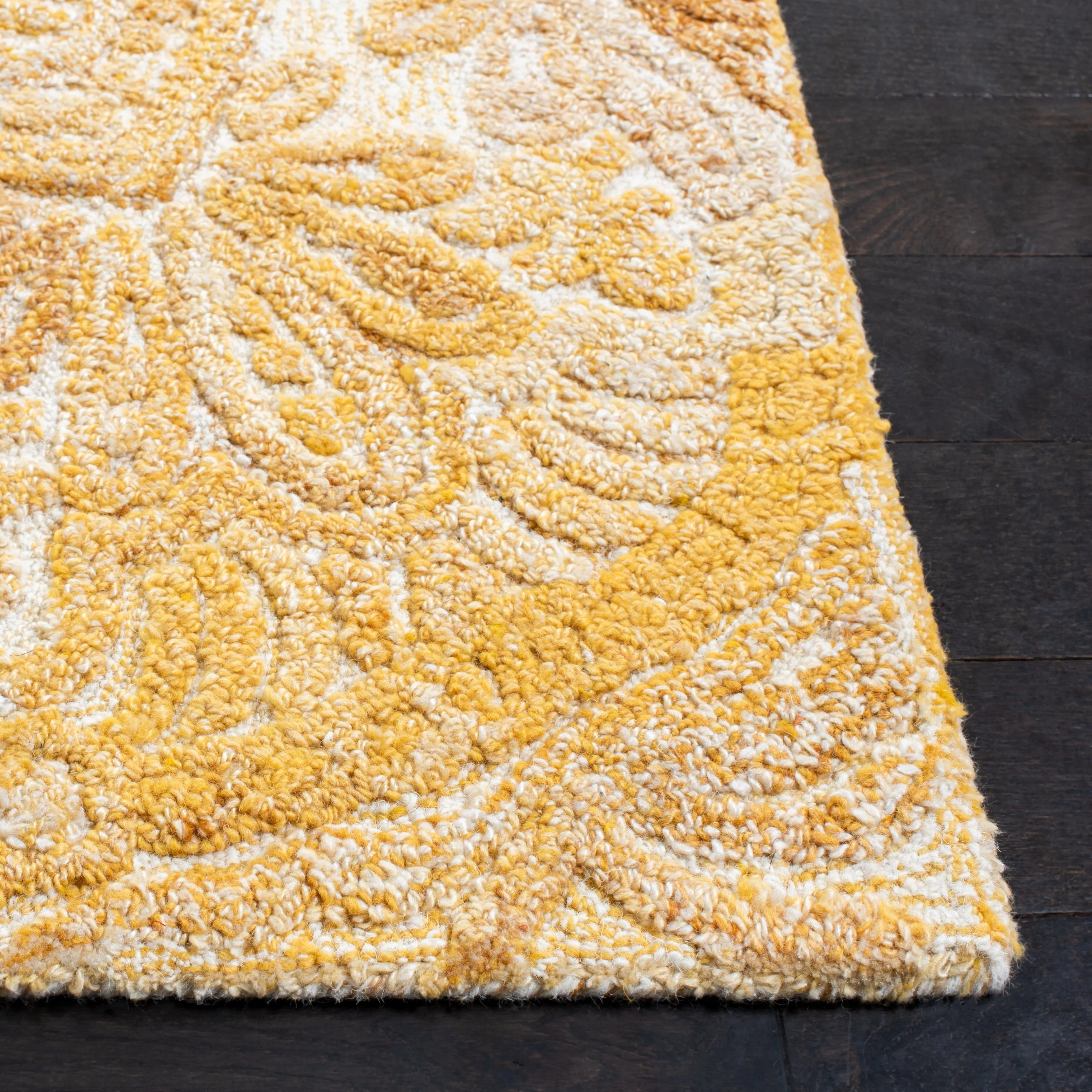 SAFAVIEH Handmade Marquee Carlijn Modern Medallion Wool Rug
