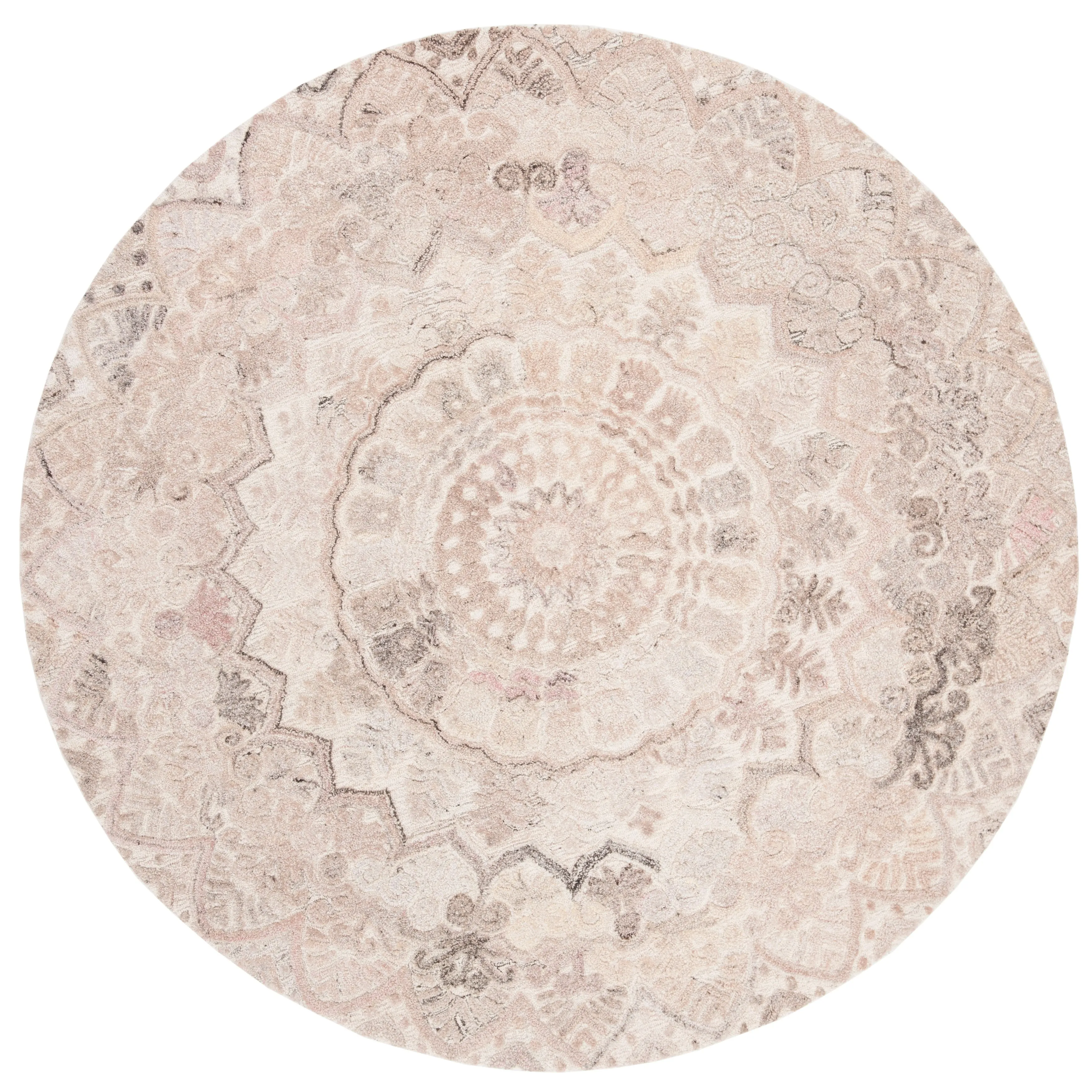 SAFAVIEH Handmade Marquee Carlijn Modern Medallion Wool Rug