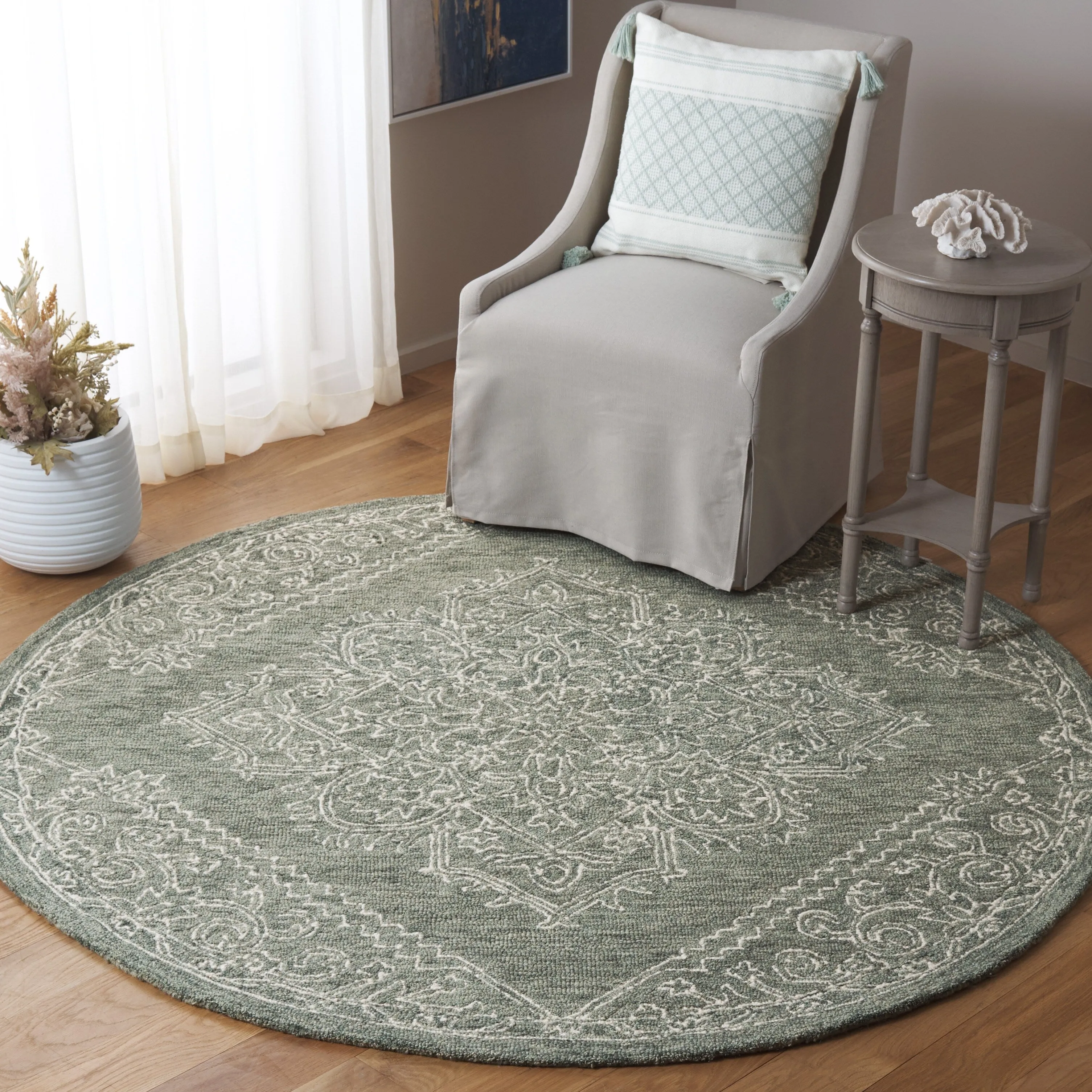 SAFAVIEH Handmade Metro Clemensa French Country Wool Rug