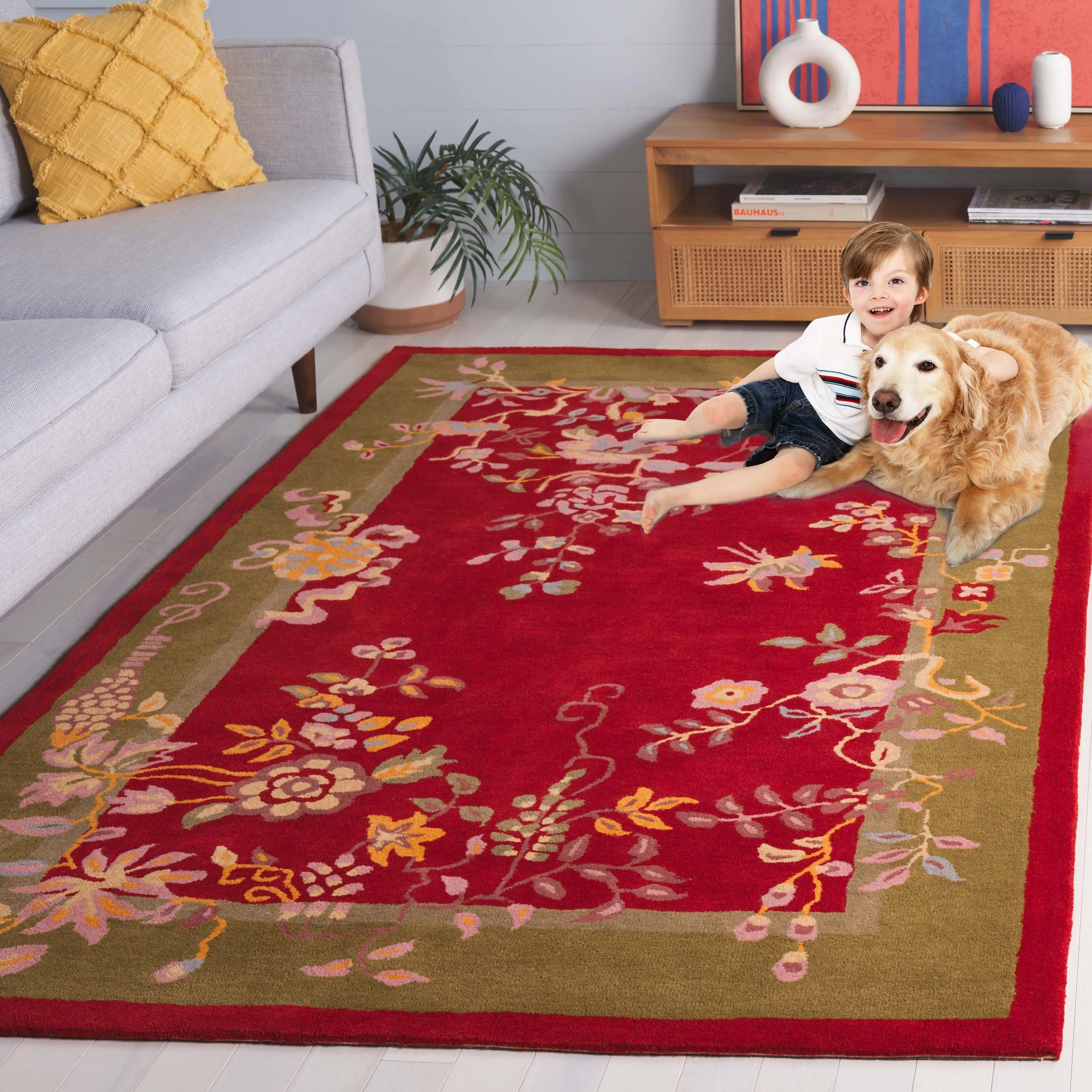 SAFAVIEH Handmade Metro Iroda French Country Wool Rug