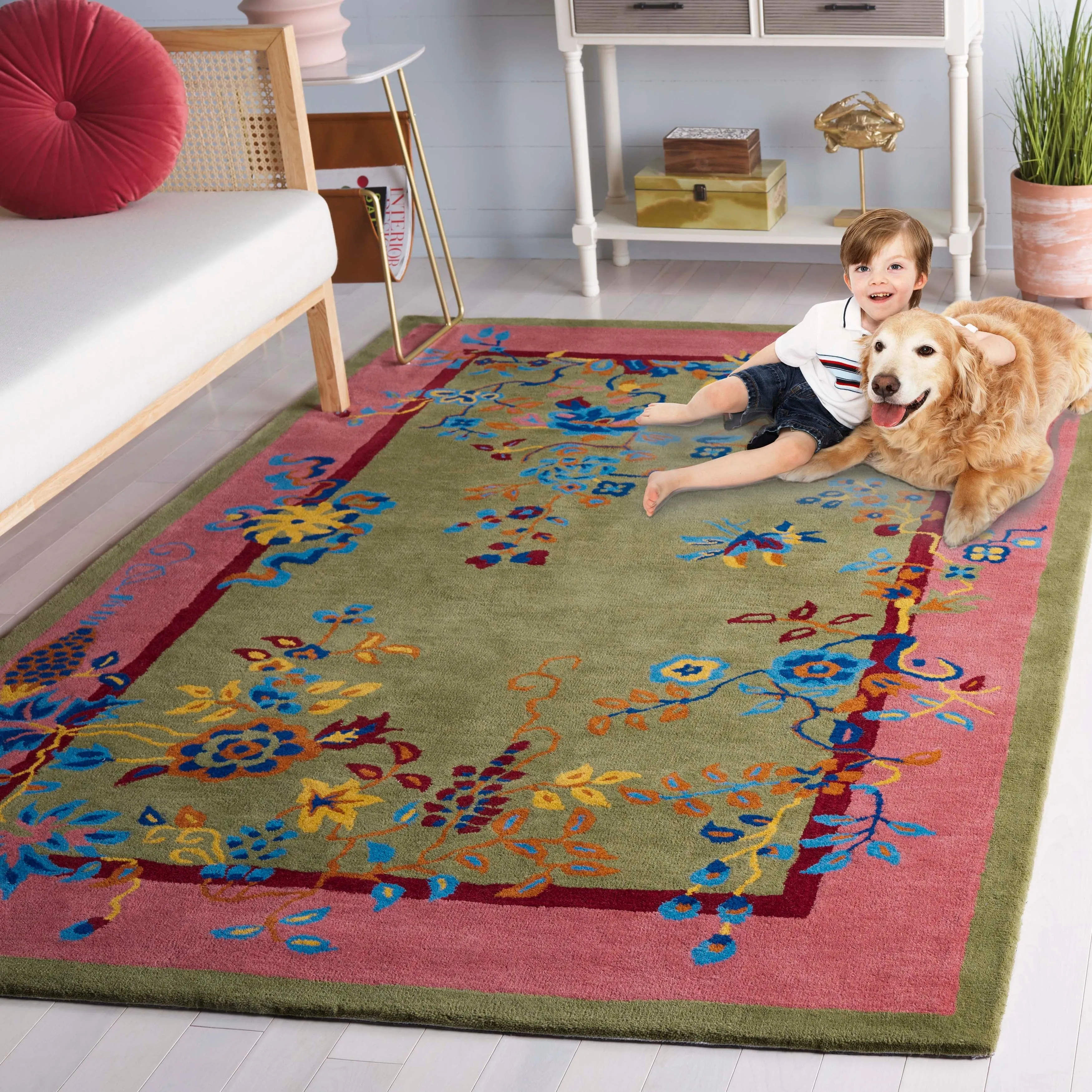 SAFAVIEH Handmade Metro Iroda French Country Wool Rug