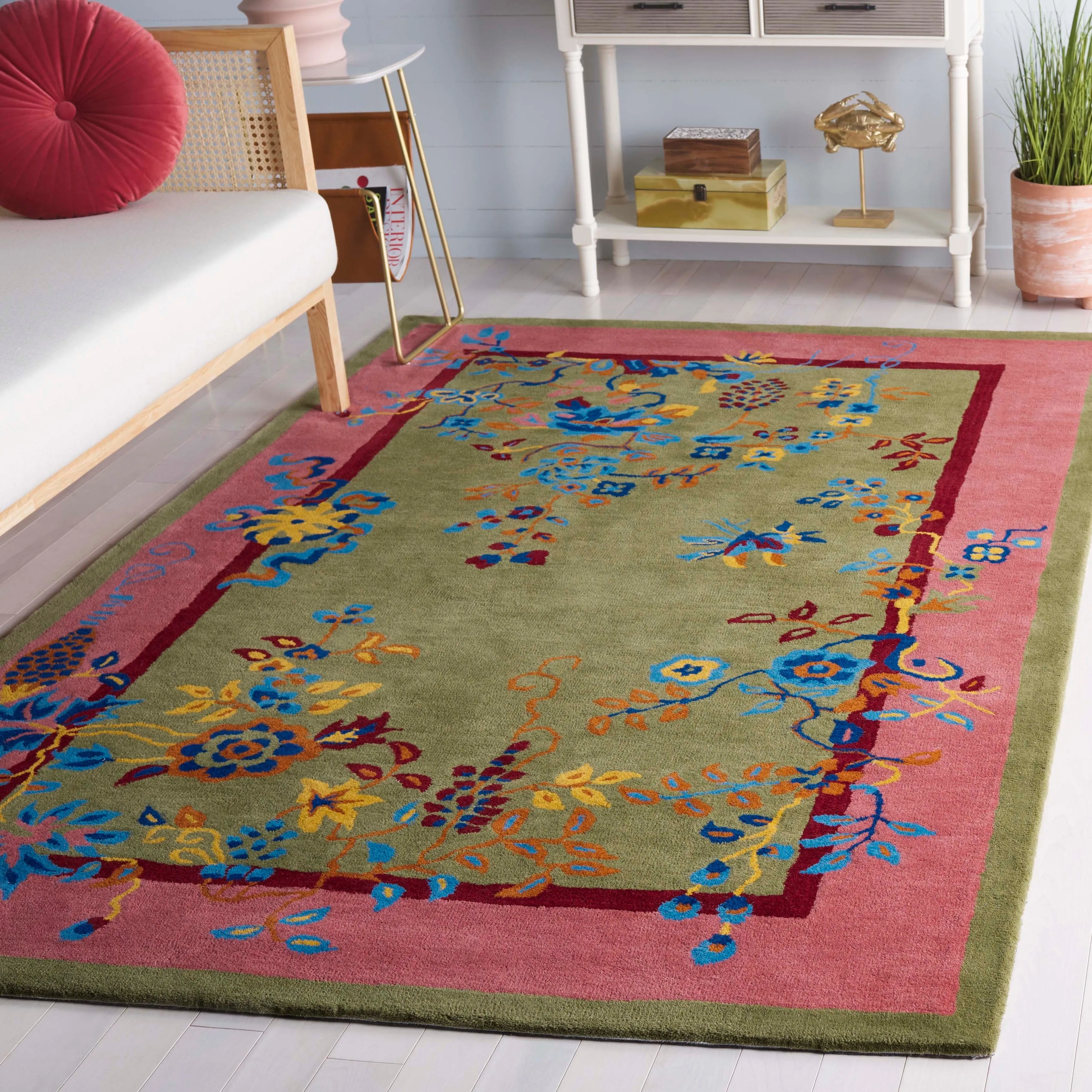 SAFAVIEH Handmade Metro Iroda French Country Wool Rug
