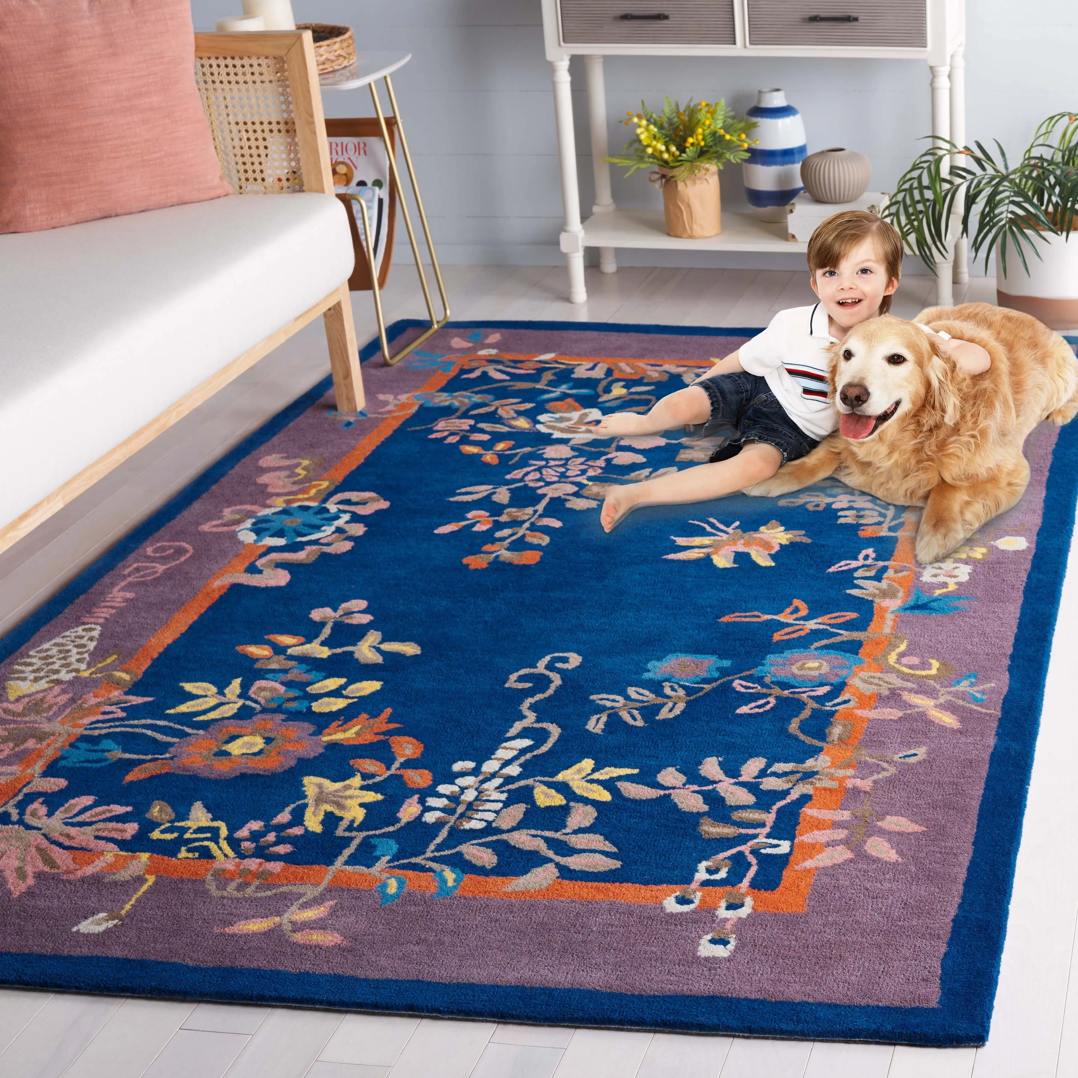 SAFAVIEH Handmade Metro Iroda French Country Wool Rug