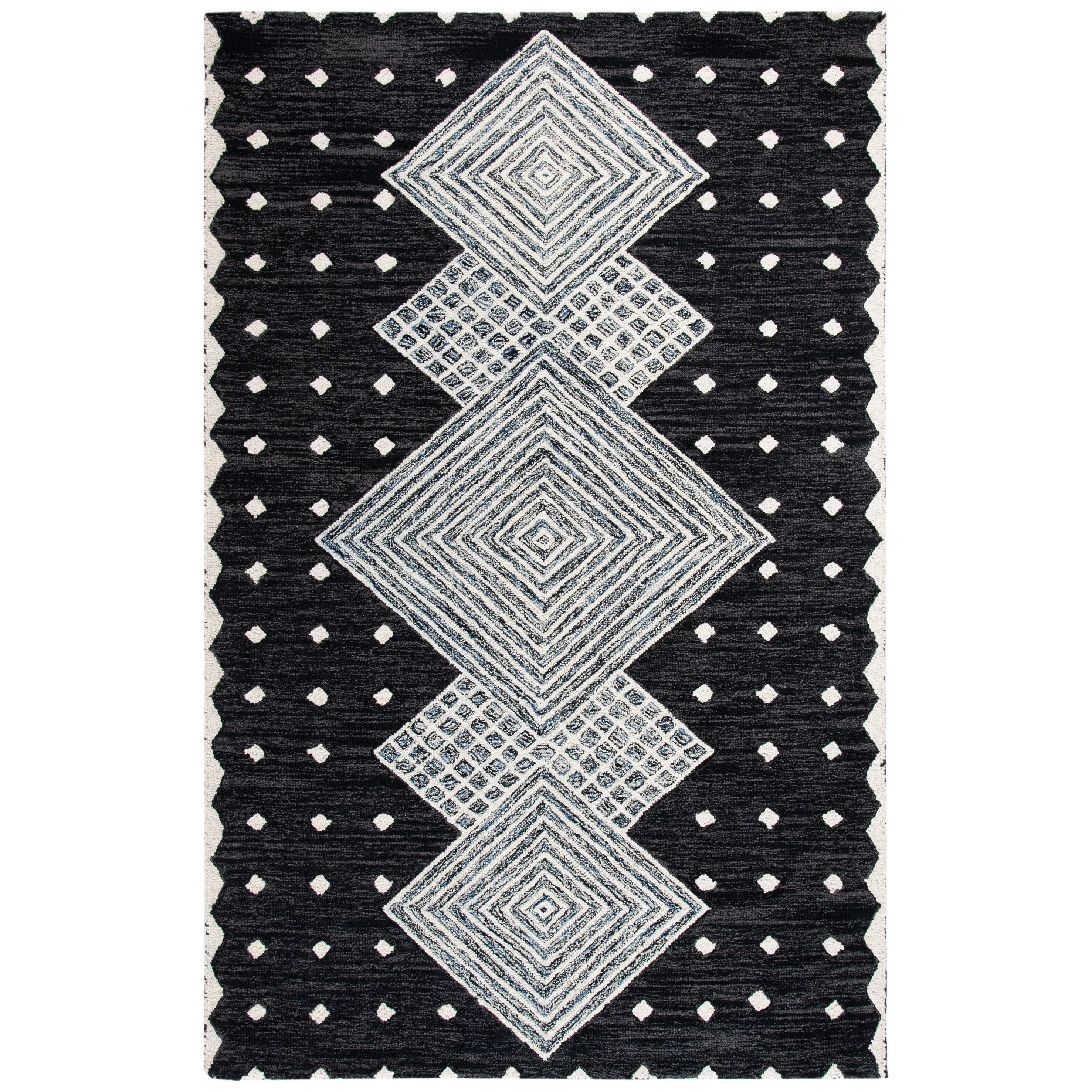 SAFAVIEH Handmade Micro-Loop Crystele Modern Wool Rug