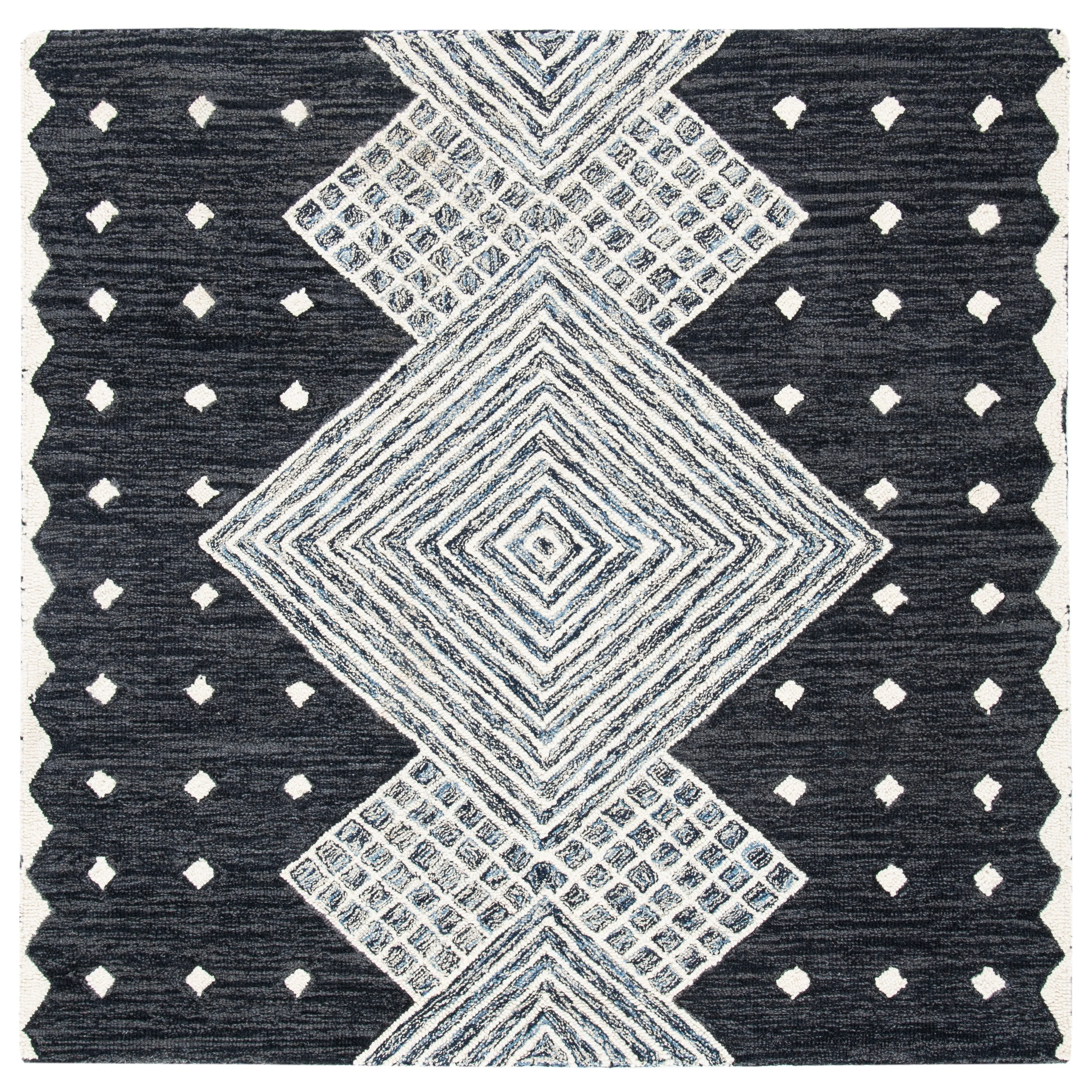 SAFAVIEH Handmade Micro-Loop Crystele Modern Wool Rug